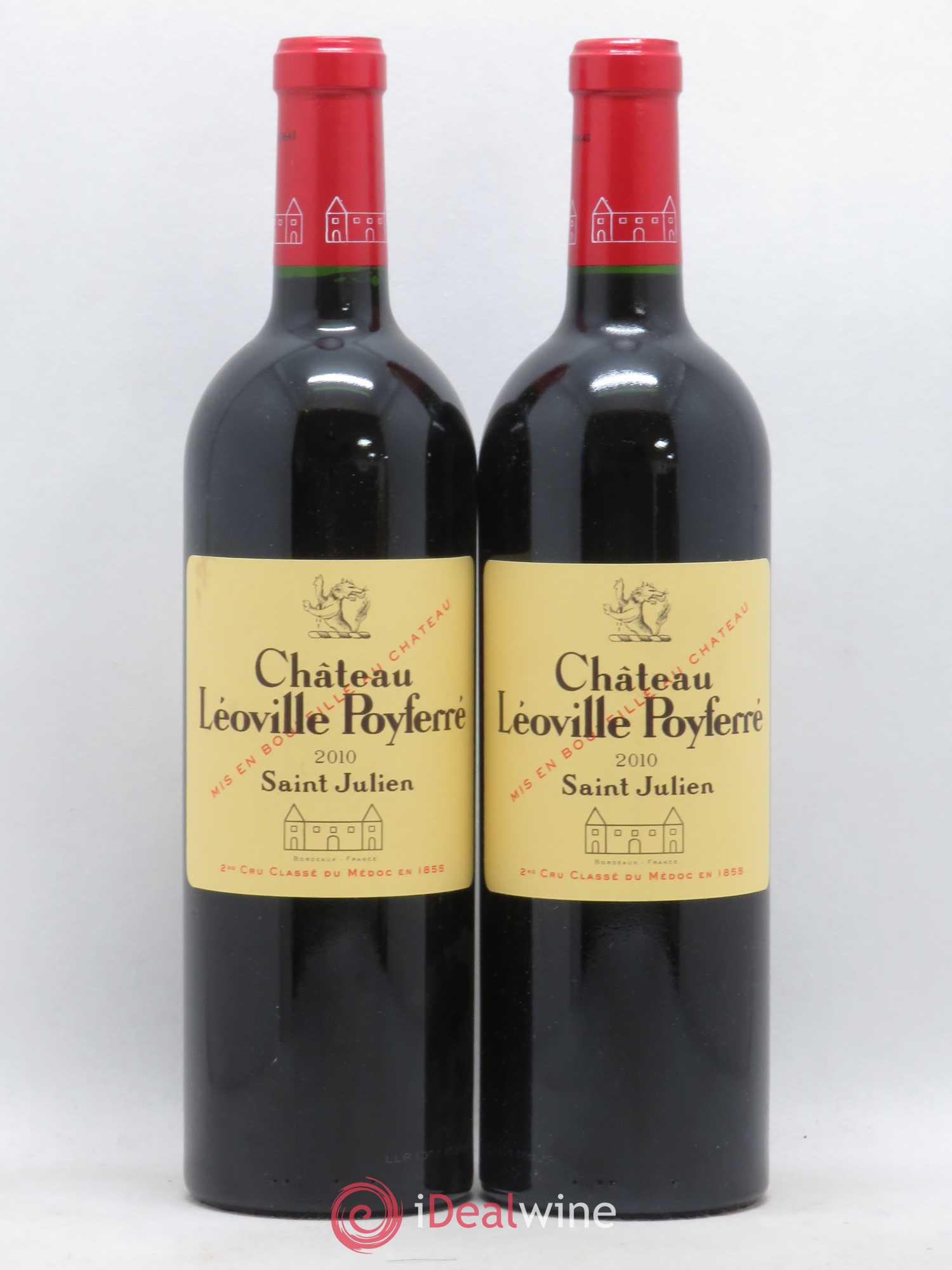 Château Léoville Poyferré 2ème Grand Cru Classé 2010 - Lot de 2 bouteilles - 0