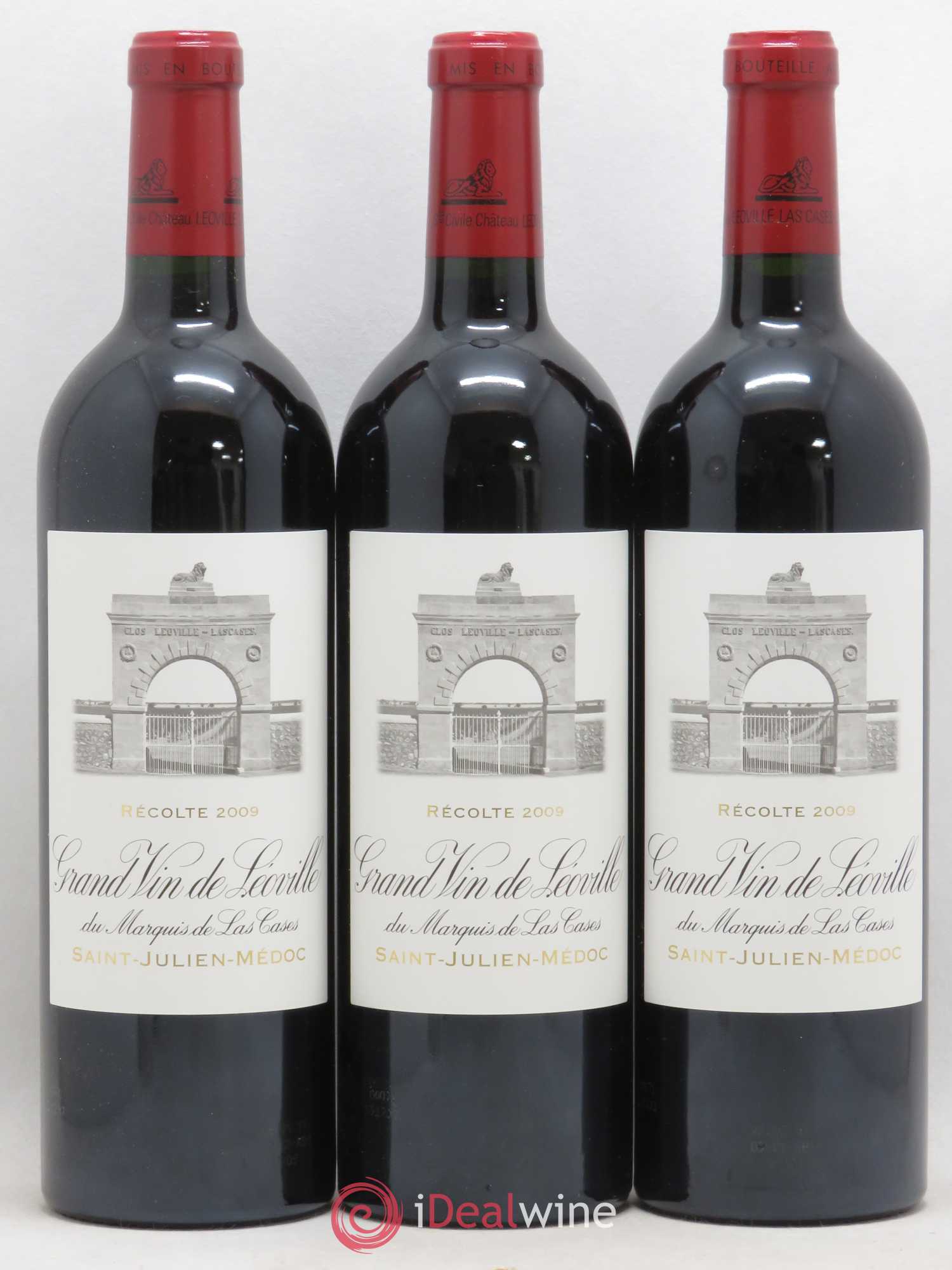 Château Léoville Las Cases 2ème Grand Cru Classé 2009 - Lot de 3 bouteilles - 0