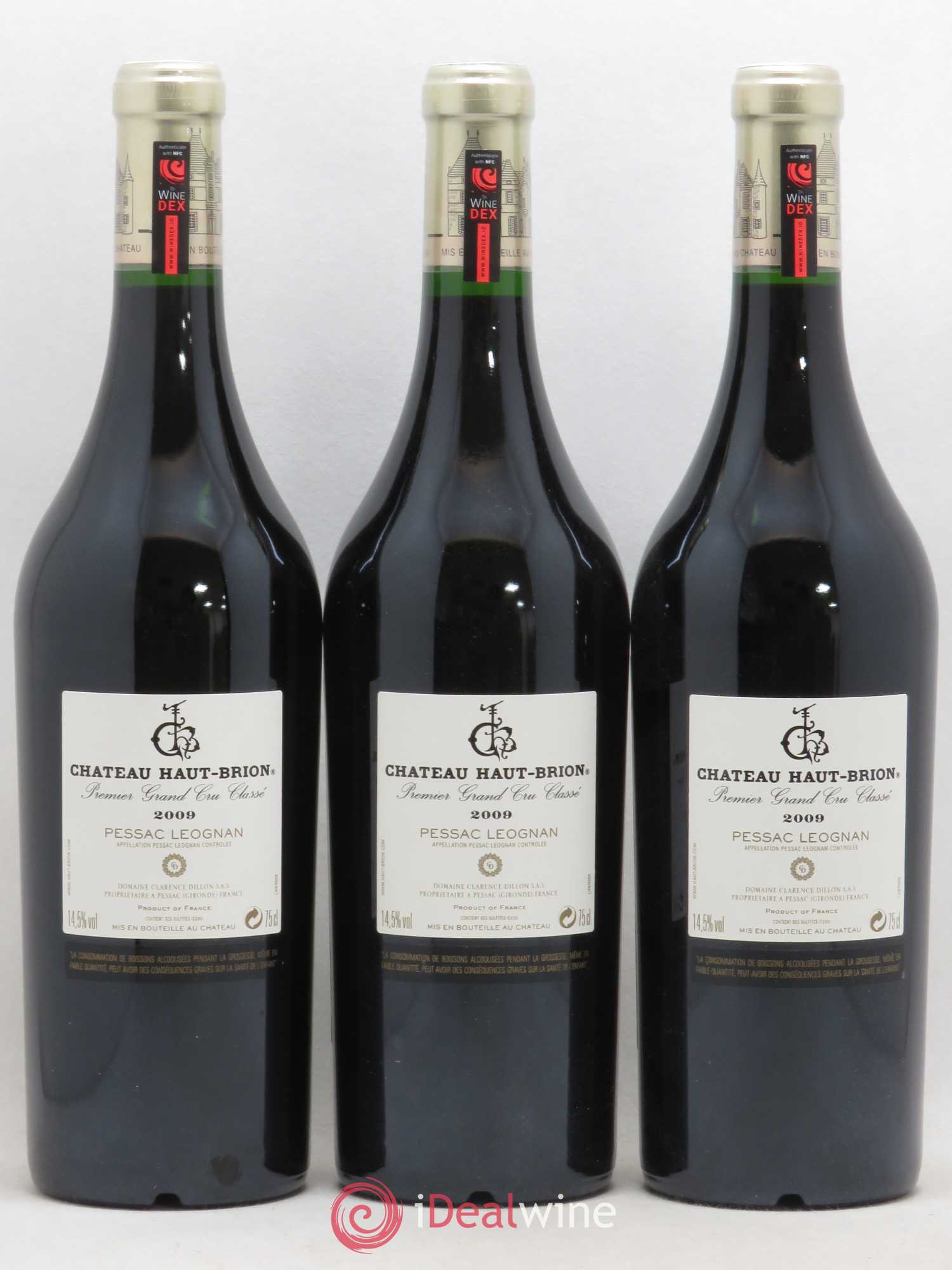 Château Haut Brion 1er Grand Cru Classé 2009 - Lot de 6 bouteilles - 2