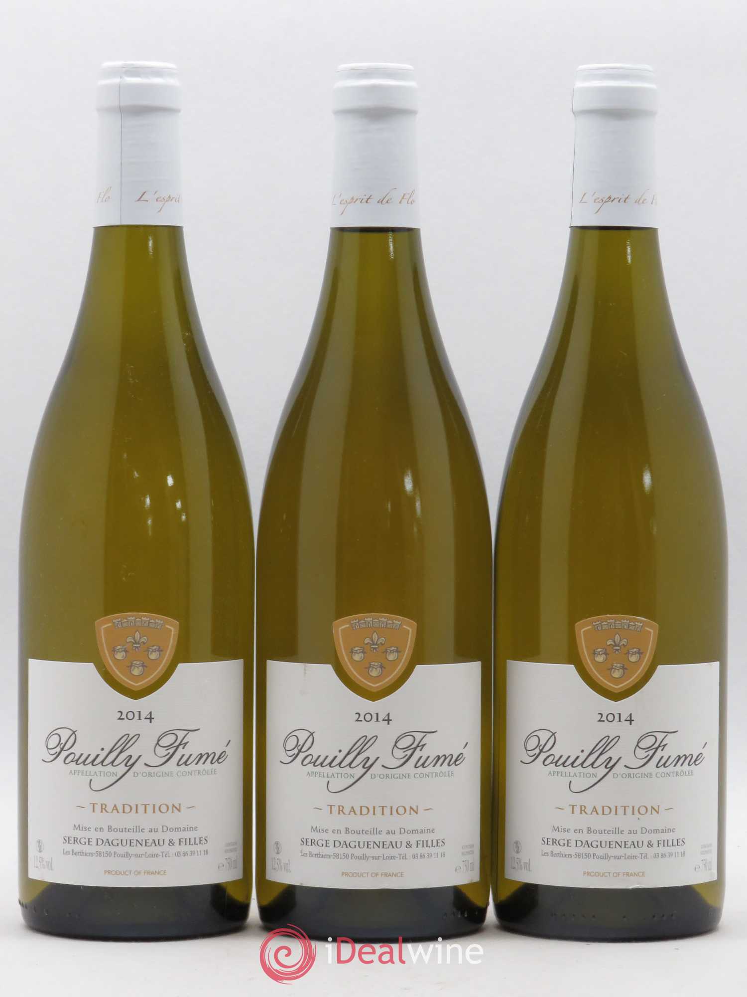 Pouilly-Fumé Tradition Serge Dagueneau et Filles 2014 - Posten von 3 Flaschen - 0