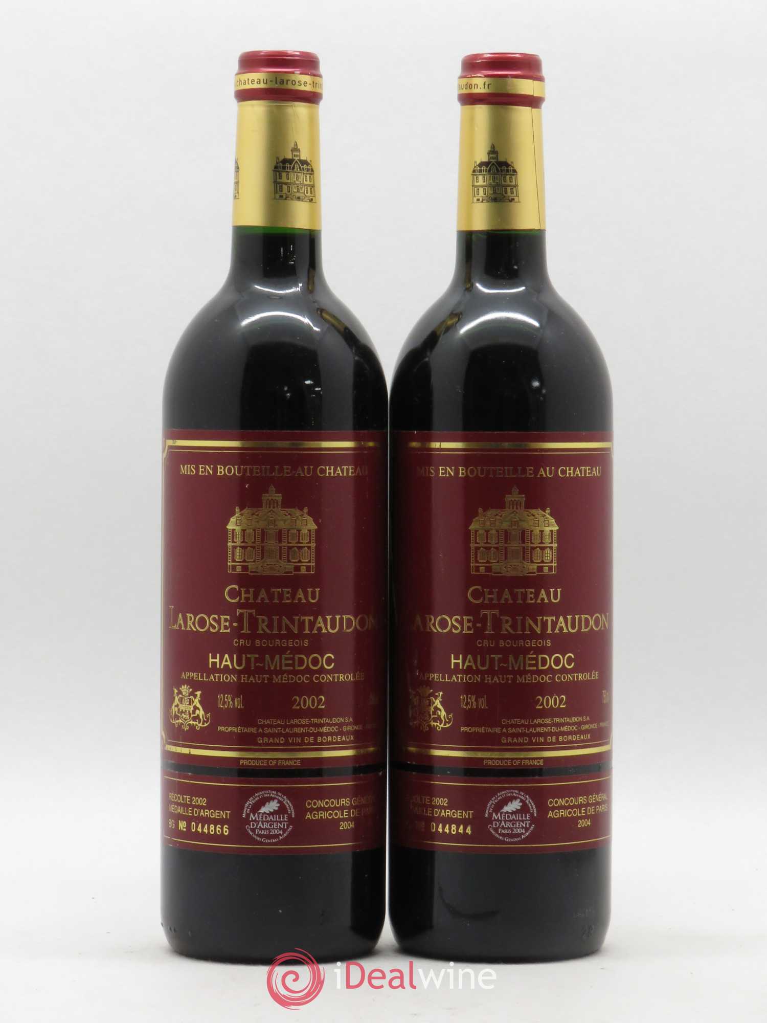 Château Larose Trintaudon Cru Bourgeois 2002 - Lot de 2 bouteilles - 0