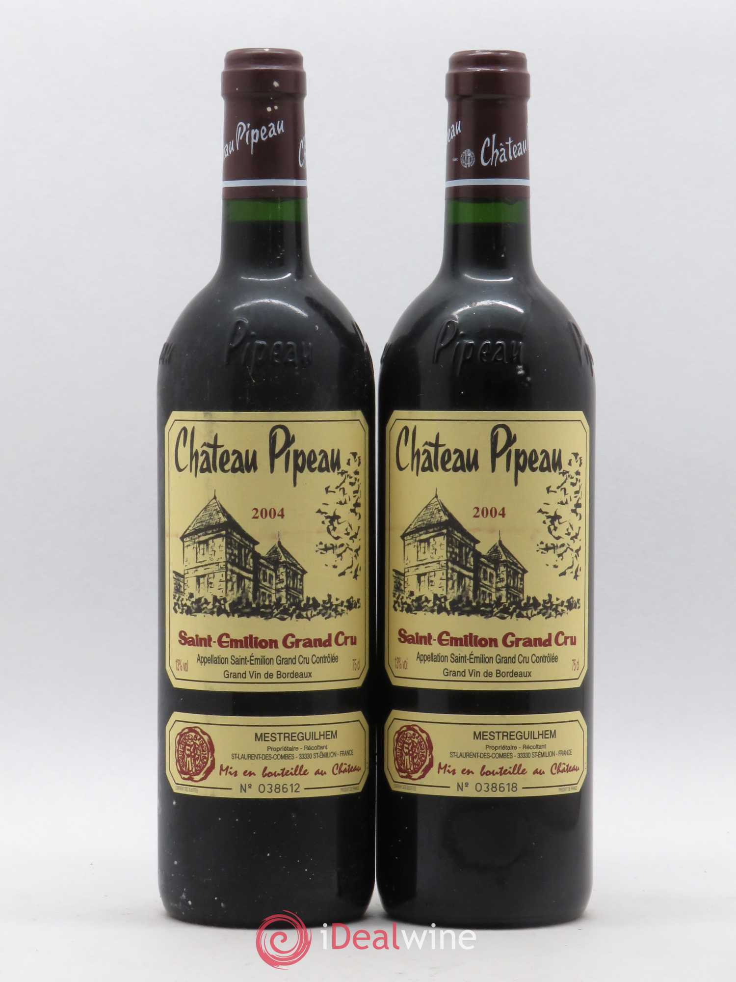 Château Pipeau 2004 - Lot de 2 bouteilles - 0