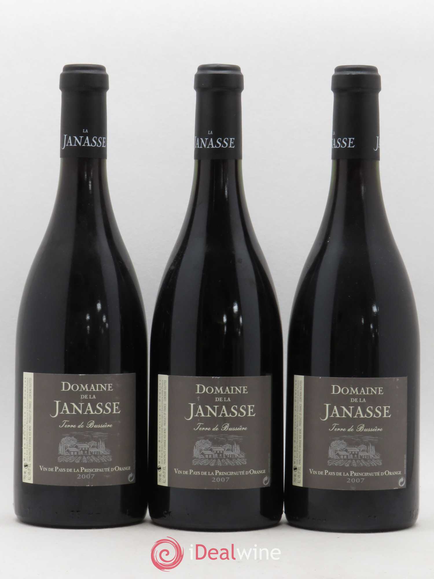 Principauté d'Orange Terre de Bussière La Janasse (Domaine de) 2007 - Lot de 3 bouteilles - 0