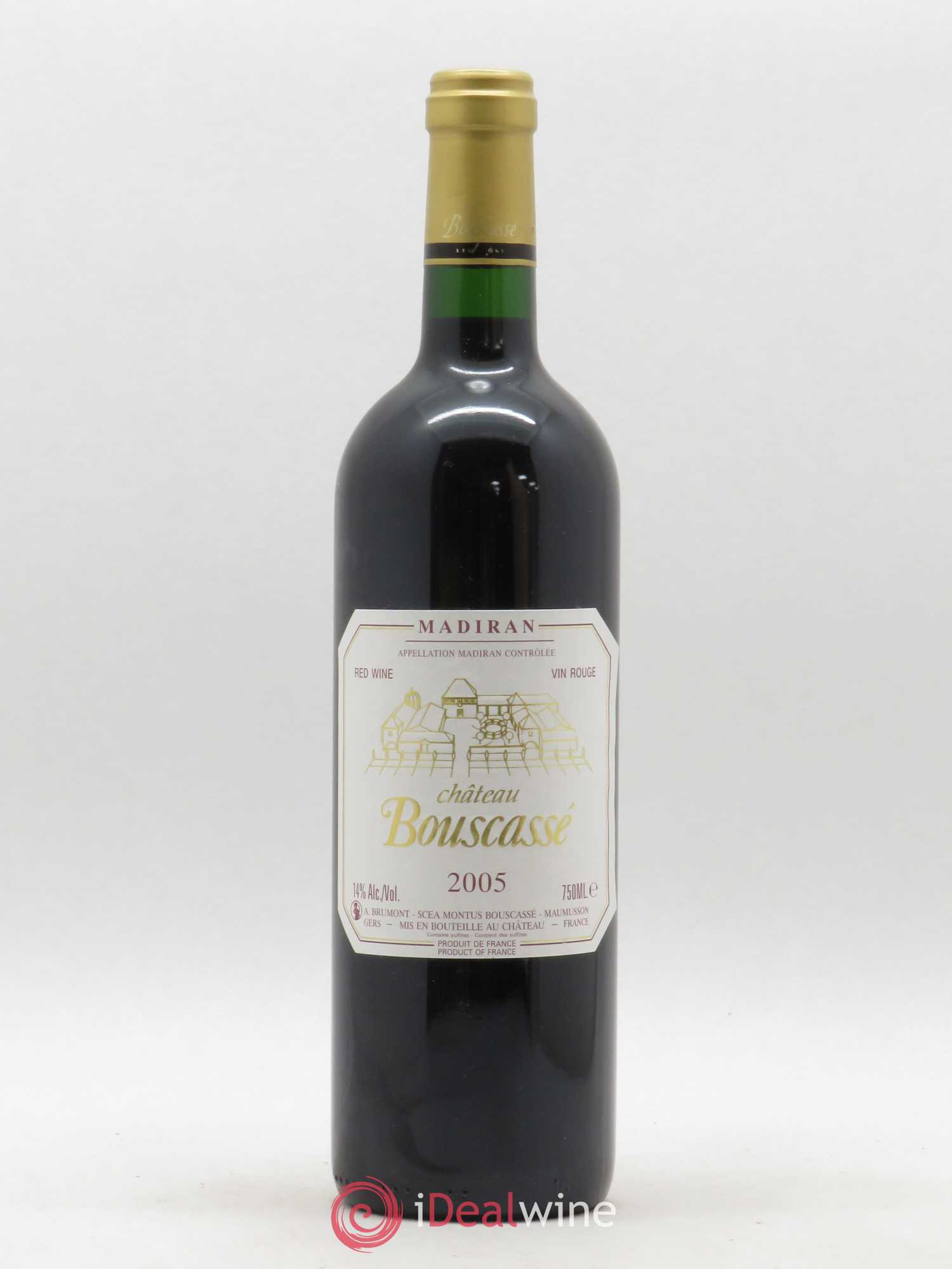 Madiran Château Bouscassé Alain Brumont 2005 - Lot de 1 bouteille - 0