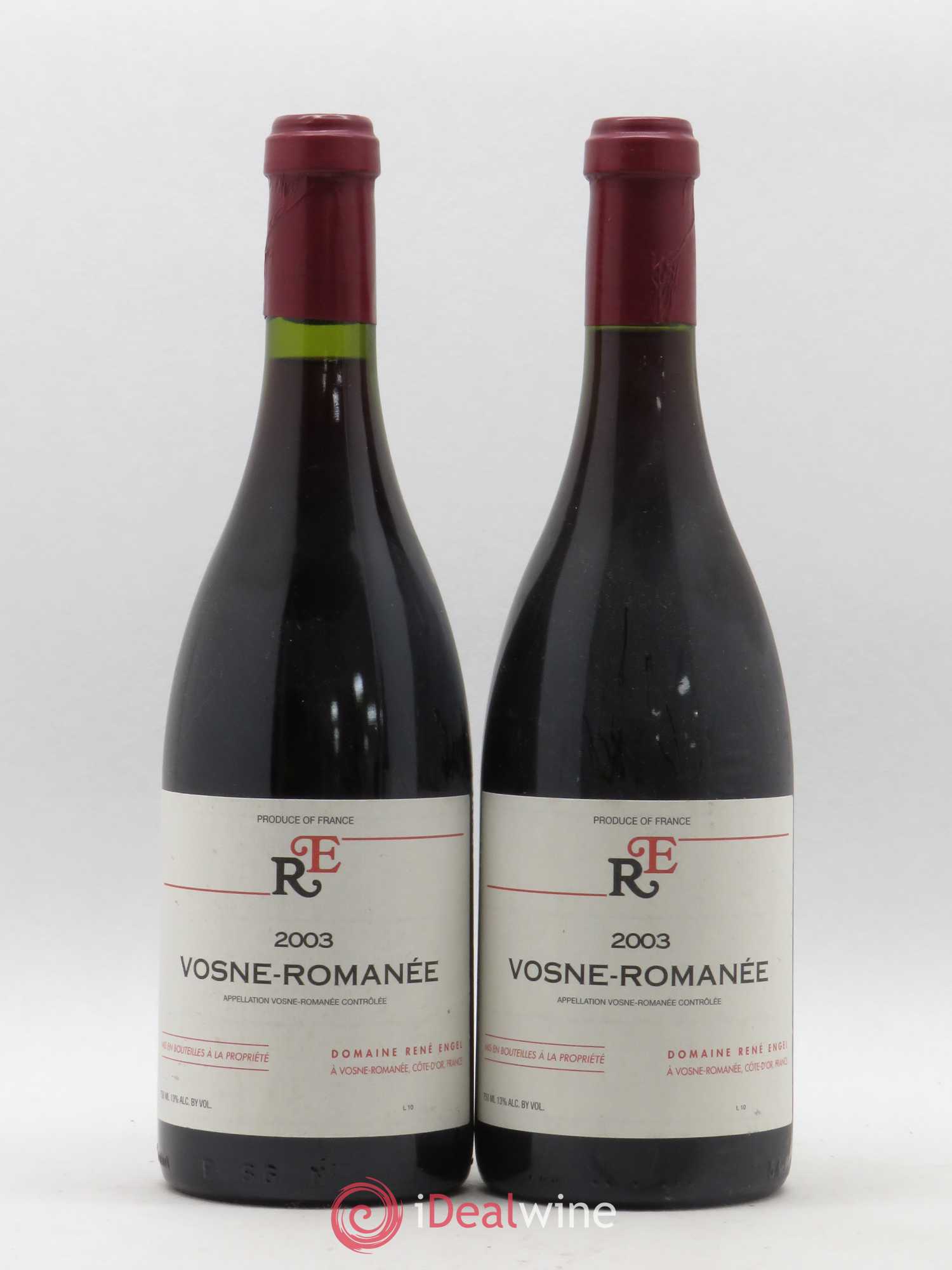 Vosne-Romanée Domaine René Engel - Domaine Eugénie 2003 - Lot de 2 bouteilles - 0