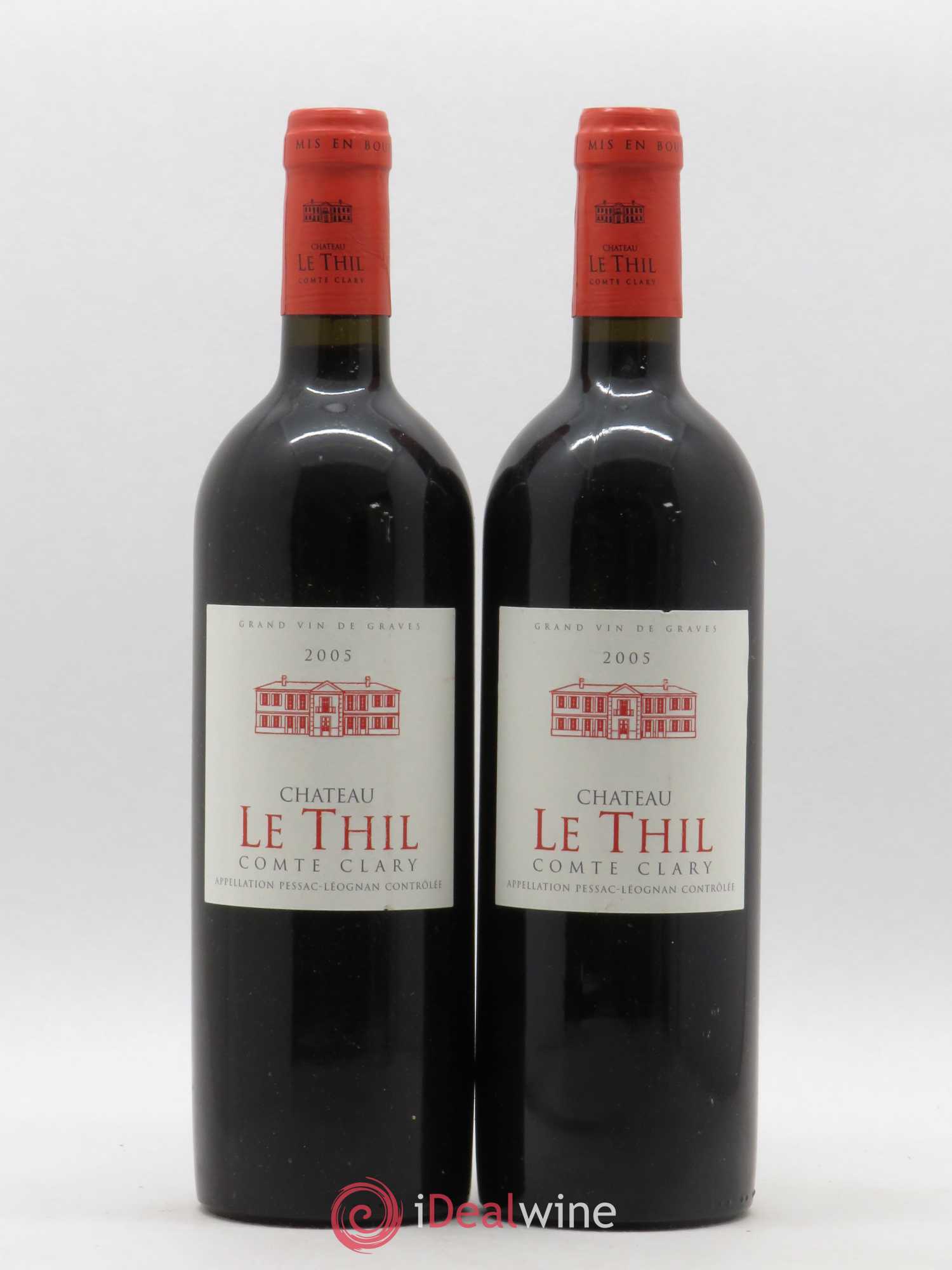 Château le Thil Comte Clary 2005 - Lot de 2 bouteilles - 0