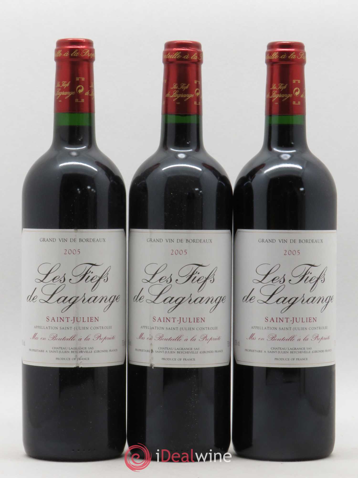 Les Fiefs de Lagrange Second Vin 2005 - Lot de 3 bouteilles - 0