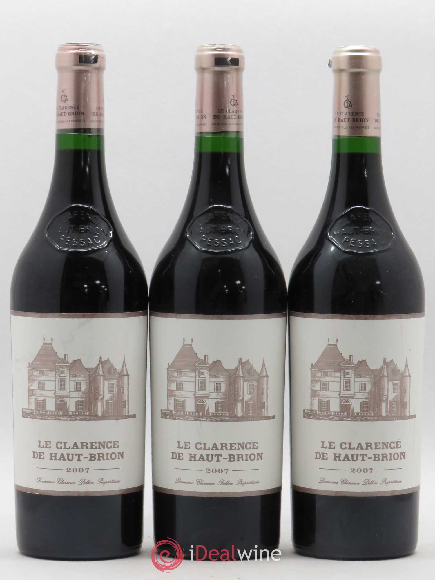 Clarence (Bahans) de Haut-Brion Second Vin 2007 - Lot de 3 bouteilles - 0