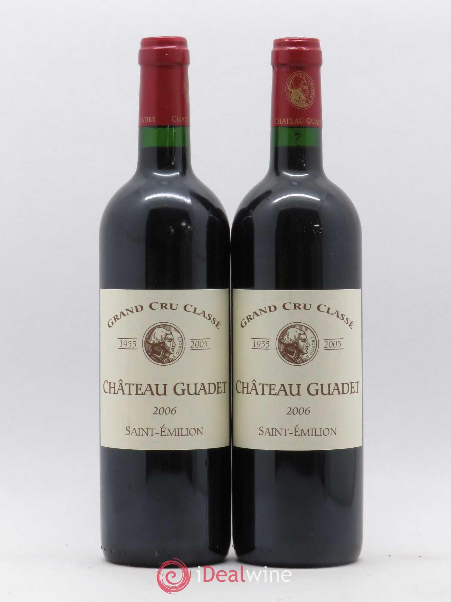 Château Guadet Grand Cru Classé 2006 - Lot de 2 bouteilles - 0