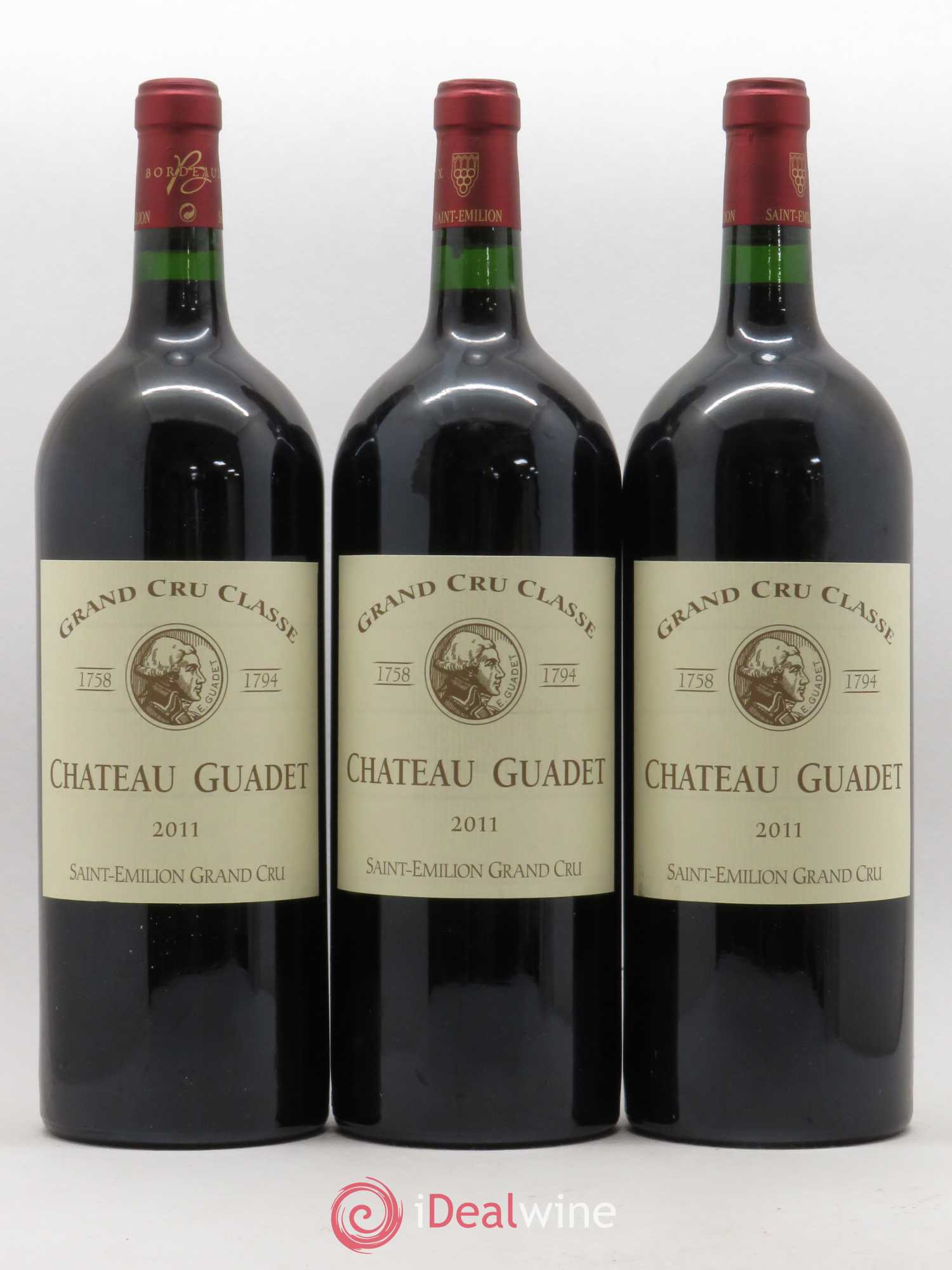 Château Guadet Grand Cru Classé 2011 - Lot de 3 magnums - 0