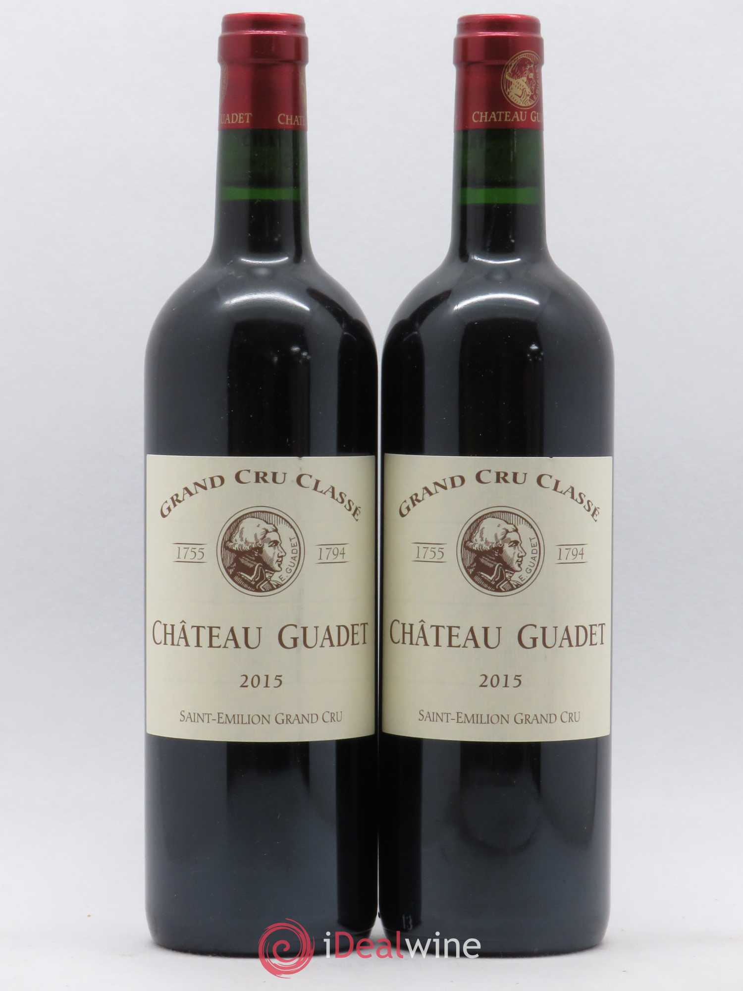 Château Guadet Grand Cru Classé 2015 - Lot de 2 bouteilles - 0