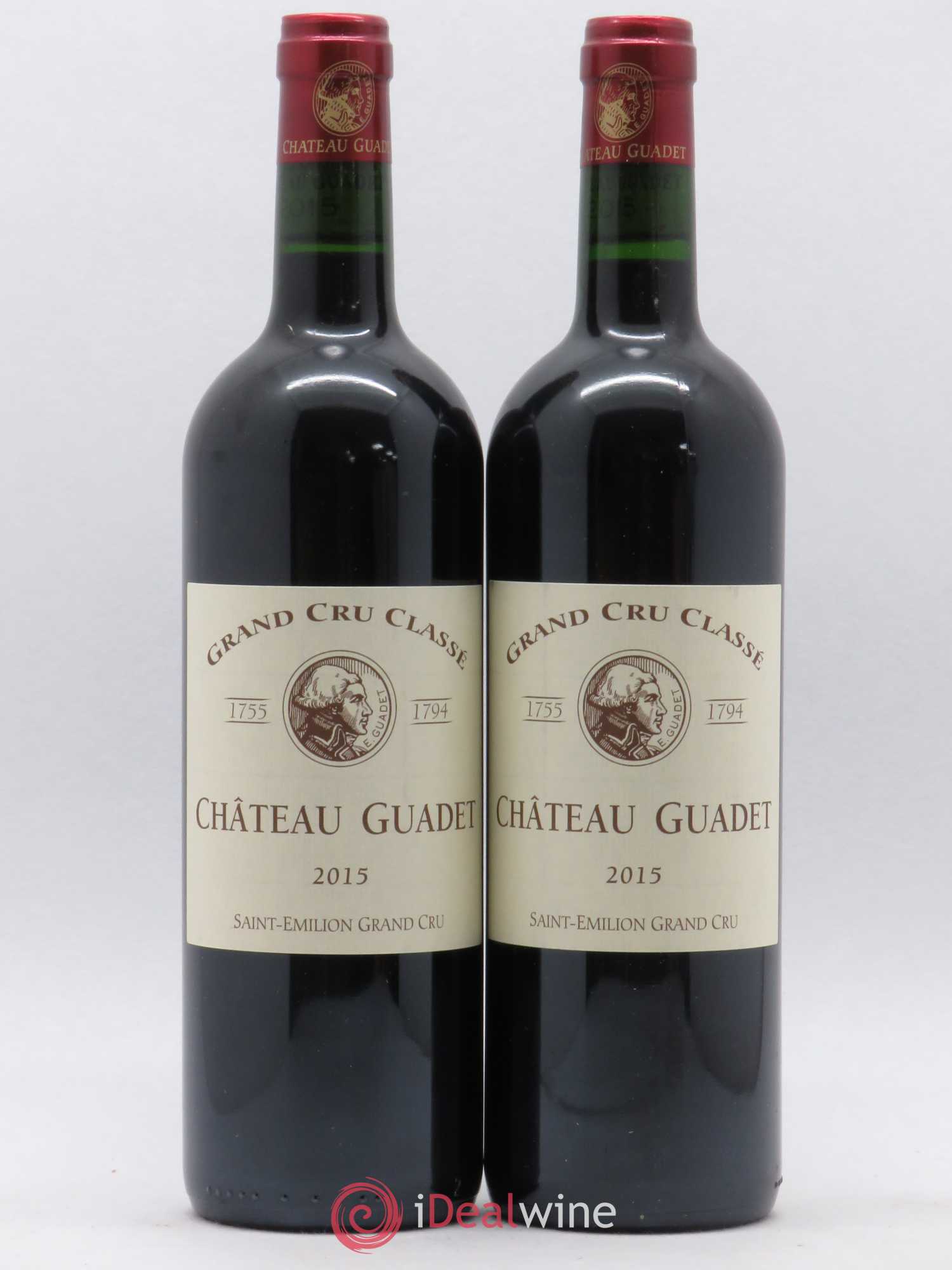 Château Guadet Grand Cru Classé 2015 - Lot de 2 bouteilles - 0