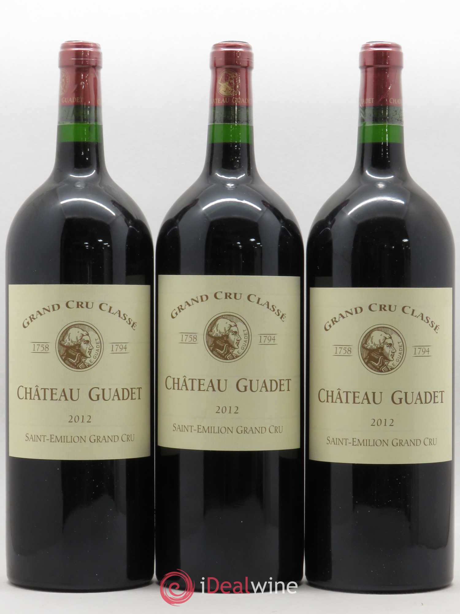 Château Guadet Grand Cru Classé 2012 - Lot de 3 magnums - 0