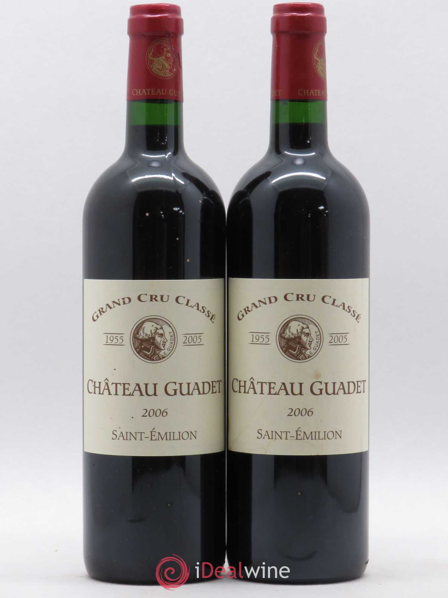 Château Guadet Grand Cru Classé 2006 - Lot de 2 bouteilles - 0