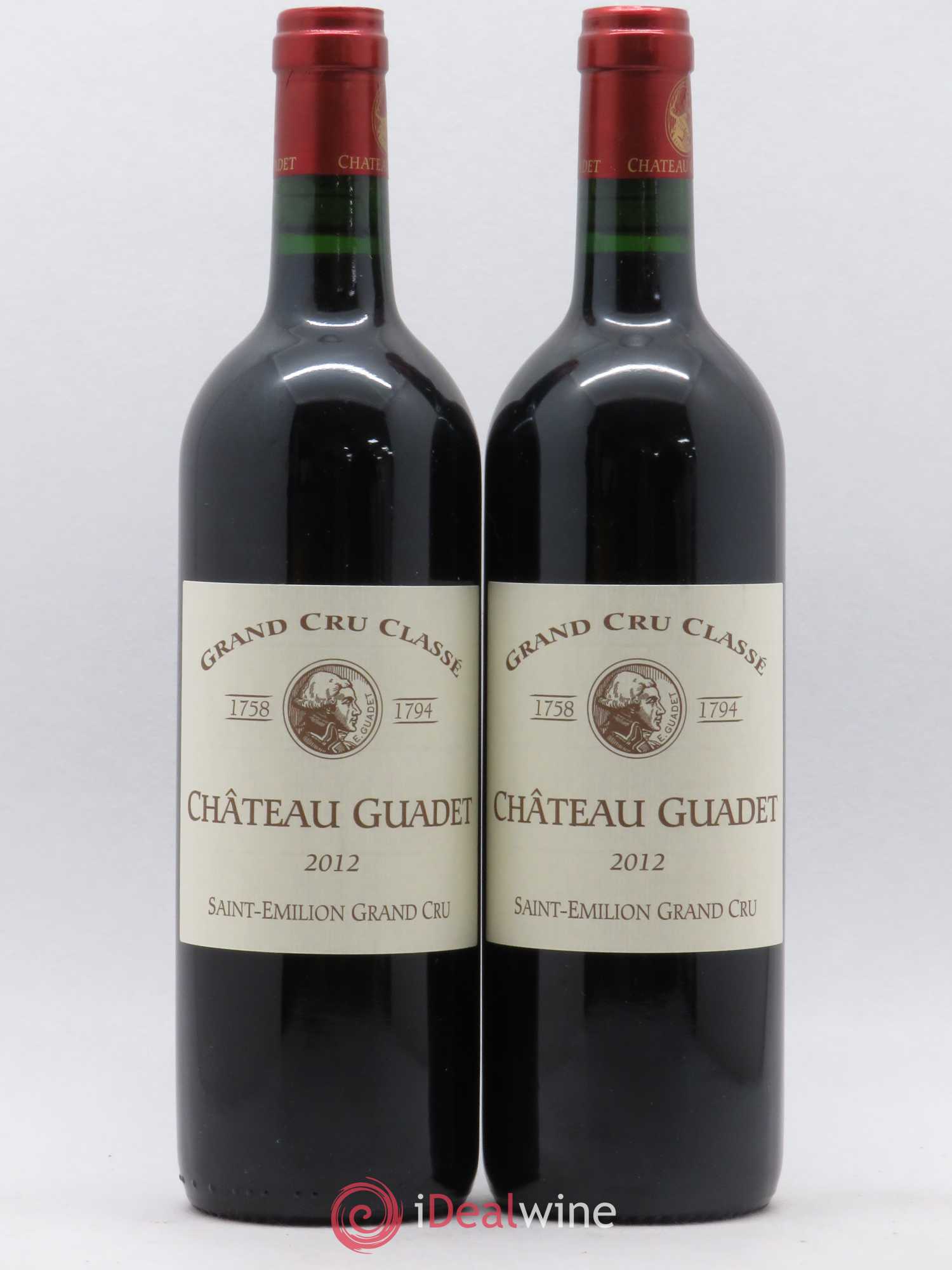 Château Guadet Grand Cru Classé 2012 - Lot de 2 bouteilles - 0