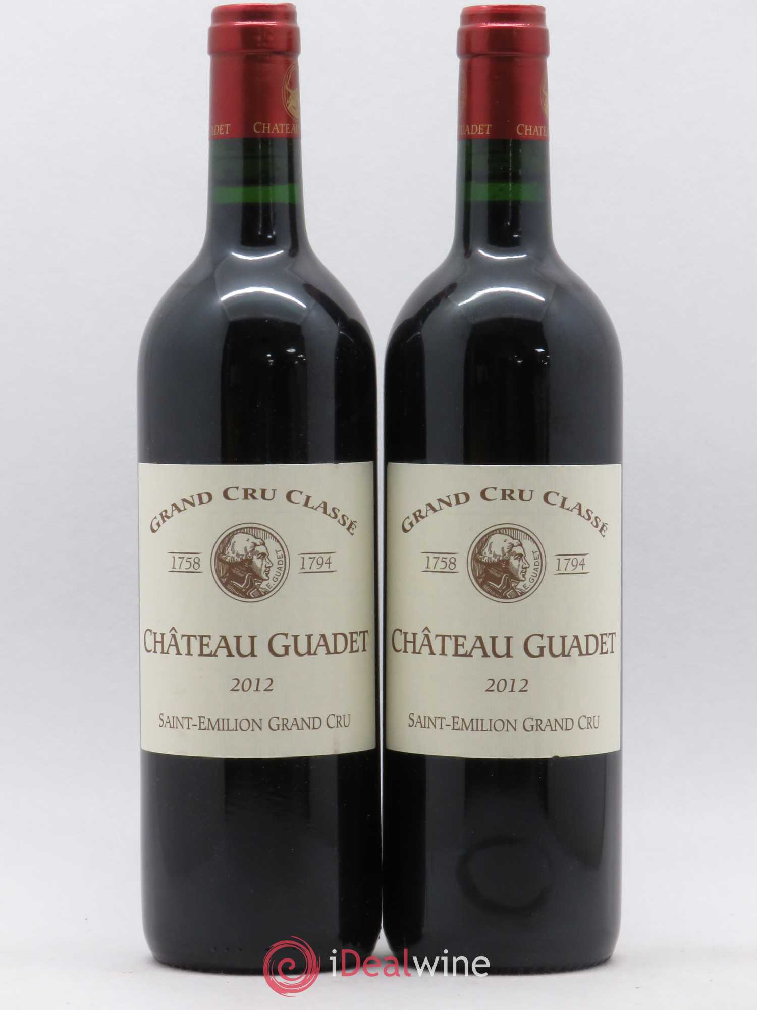 Château Guadet Grand Cru Classé 2012 - Lot de 2 bouteilles - 0