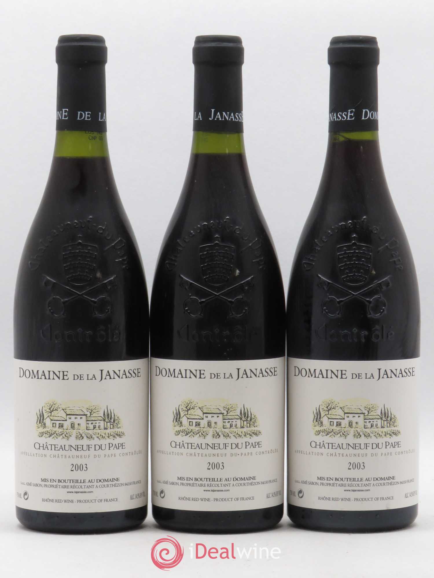 Châteauneuf-du-Pape La Janasse (Domaine de) 2003 - Lot de 3 bouteilles - 0