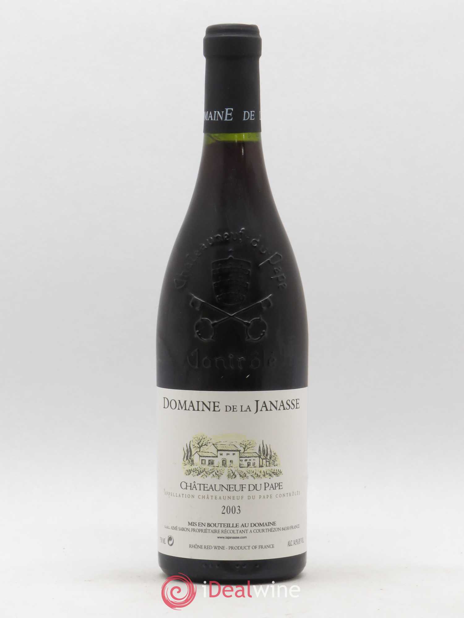 Châteauneuf-du-Pape La Janasse (Domaine de) 2003 - Lot de 1 bouteille - 0