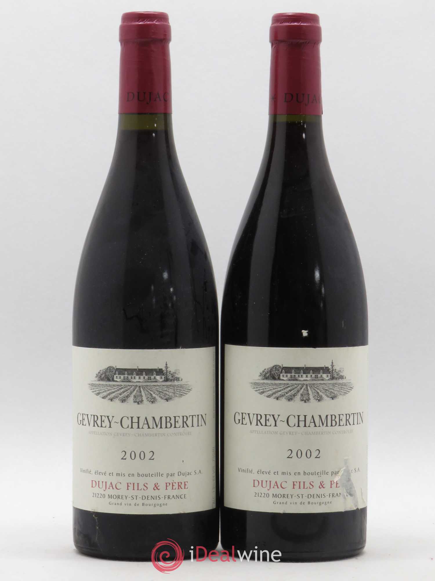 Gevrey-Chambertin Dujac Fils et Père 2002 - Lot de 2 bouteilles - 0