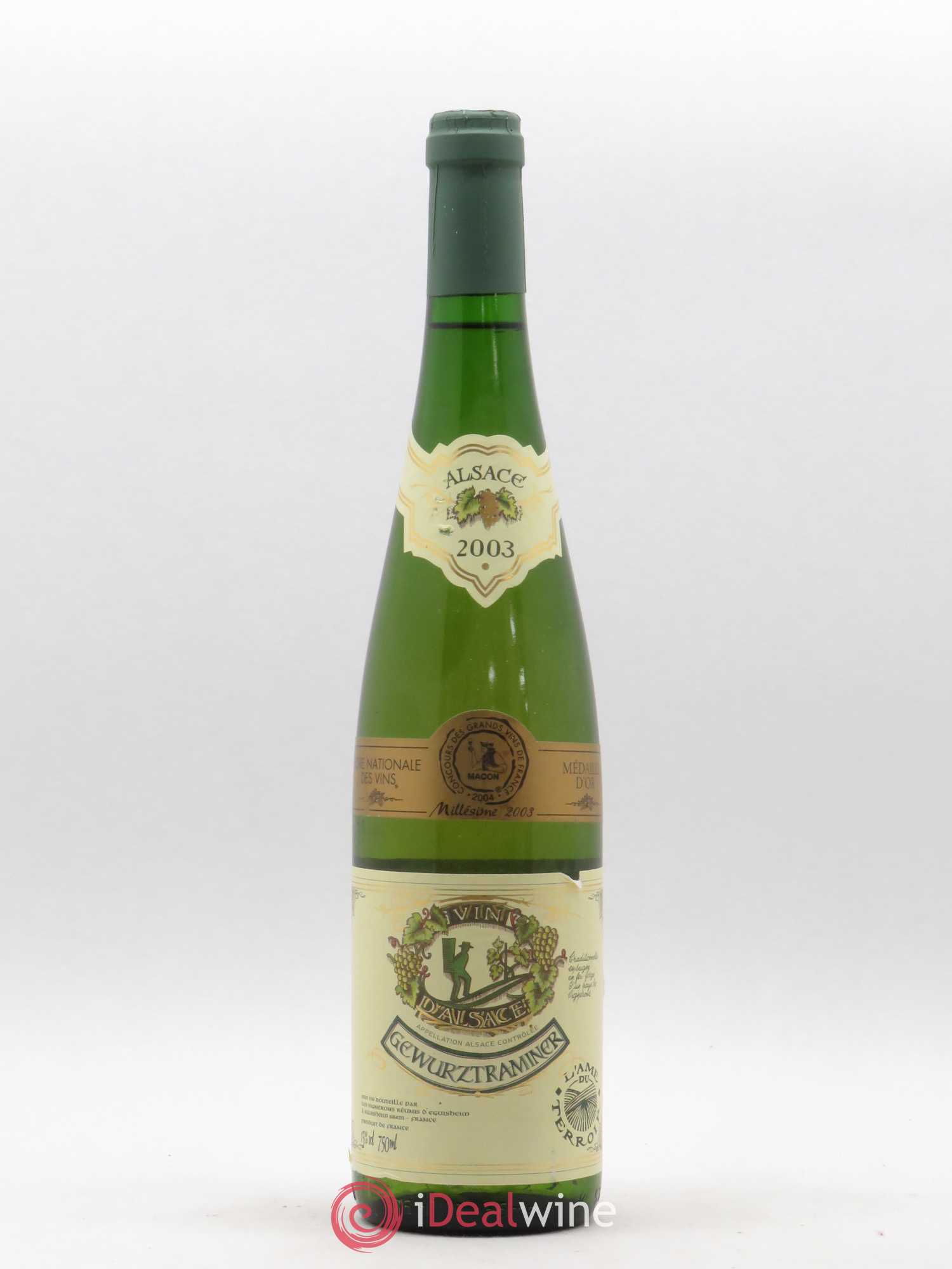 Gewurztraminer Les Vignerons d'Eguisheim 2003 - Posten von 1 Flasche - 0