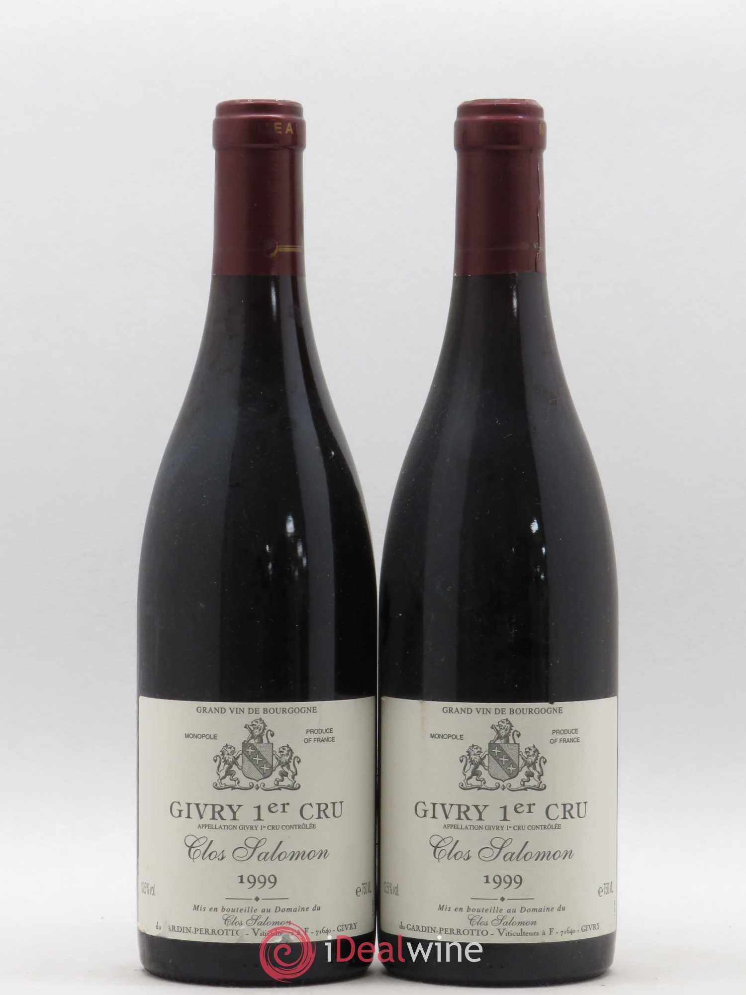 Givry 1er Cru Clos Salomon 1999 - Lot de 2 bouteilles - 0