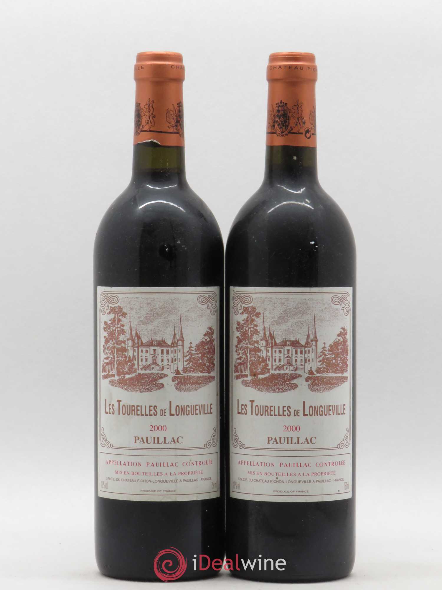Les Tourelles de Longueville Second Vin 2000 - Lot de 2 bouteilles - 0