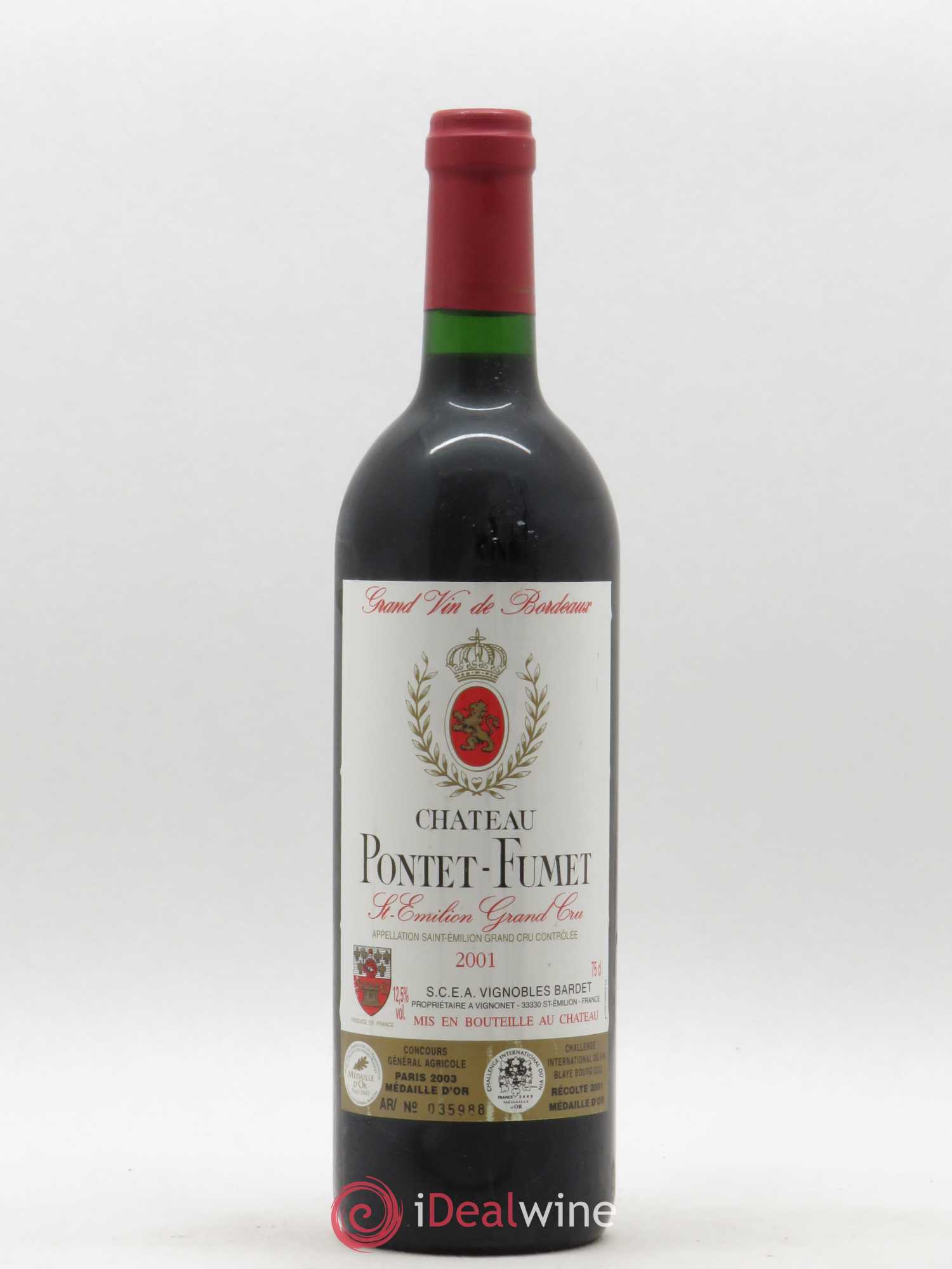 Pontet-Fumet 2001 - Lot de 1 bouteille - 0