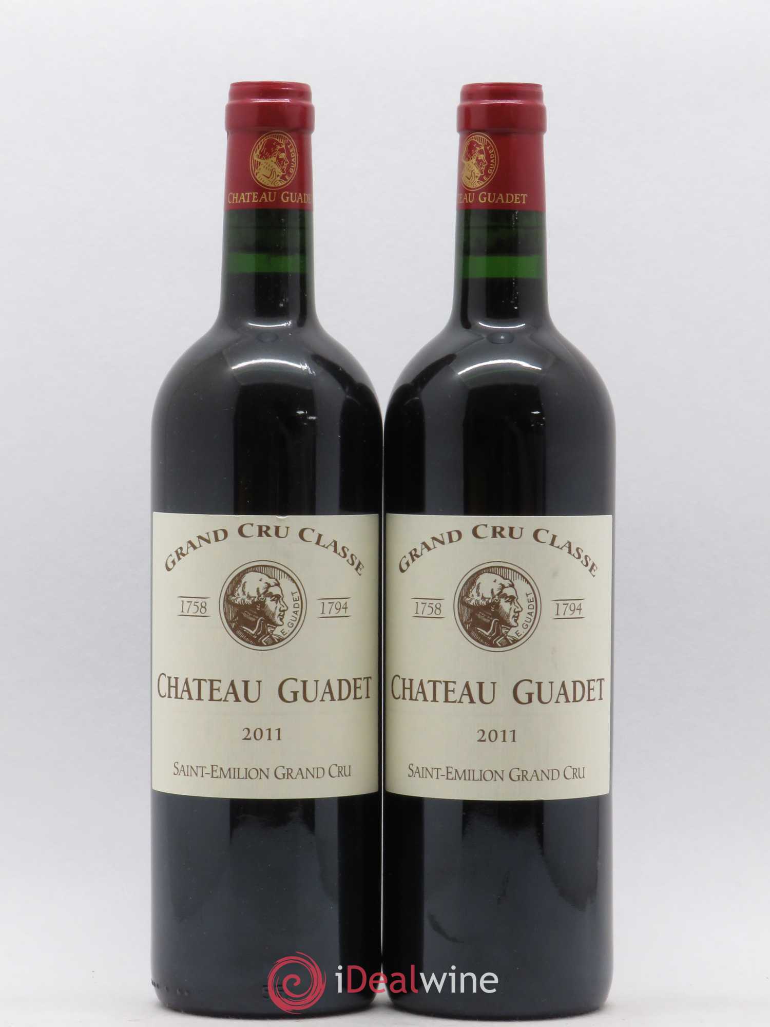 Château Guadet Grand Cru Classé 2011 - Lot de 2 bouteilles - 0