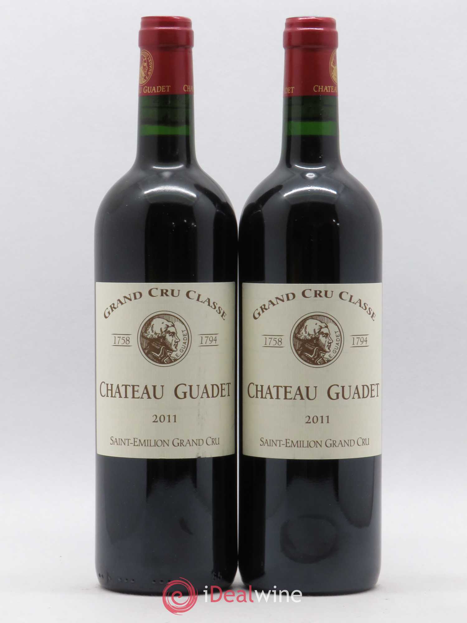 Château Guadet Grand Cru Classé 2011 - Lot de 2 bouteilles - 0