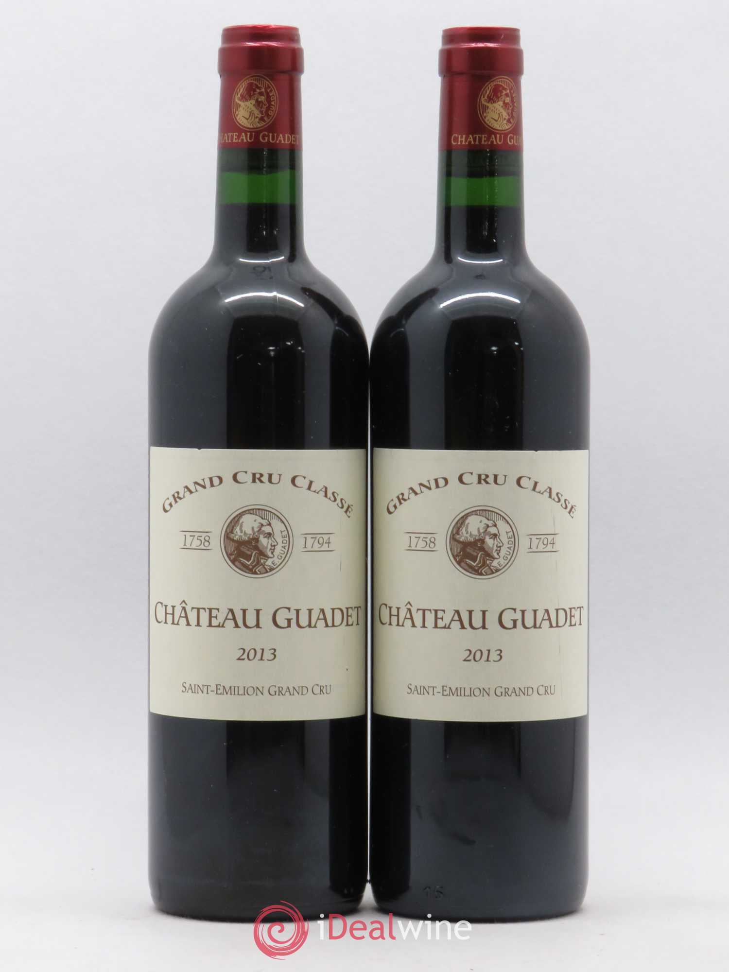 Château Guadet Grand Cru Classé 2013 - Lot de 2 bouteilles - 0