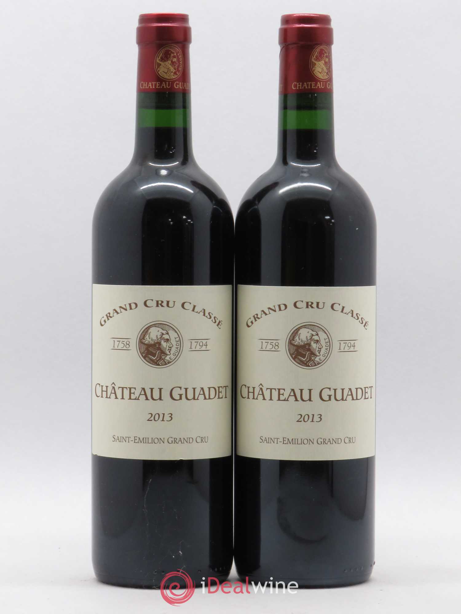Château Guadet Grand Cru Classé 2013 - Lot de 2 bouteilles - 0