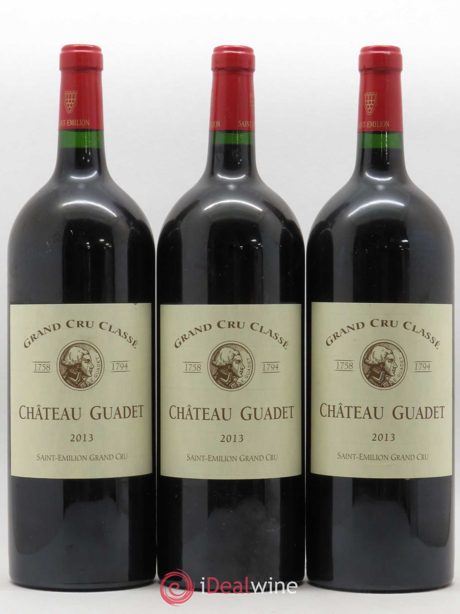 Château Guadet Grand Cru Classé 2013 - Lot de 3 magnums - 0