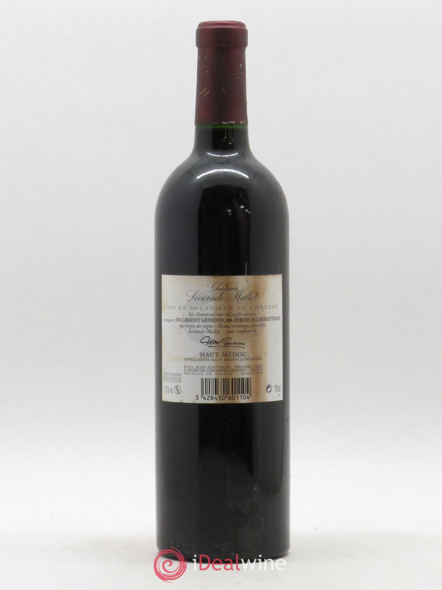 Château Sociando Mallet 2006 - Lot de 1 bouteille - 1