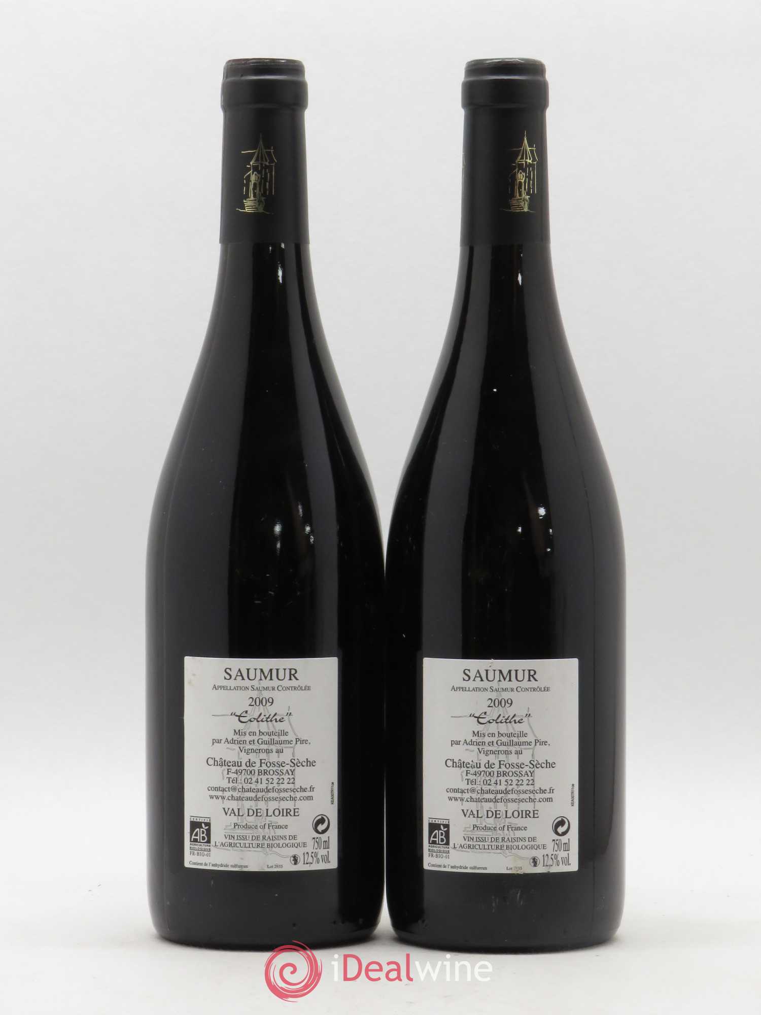 Saumur Eolithe Château de Fosse-Sèche 2009 - Lot de 2 bouteilles - 1