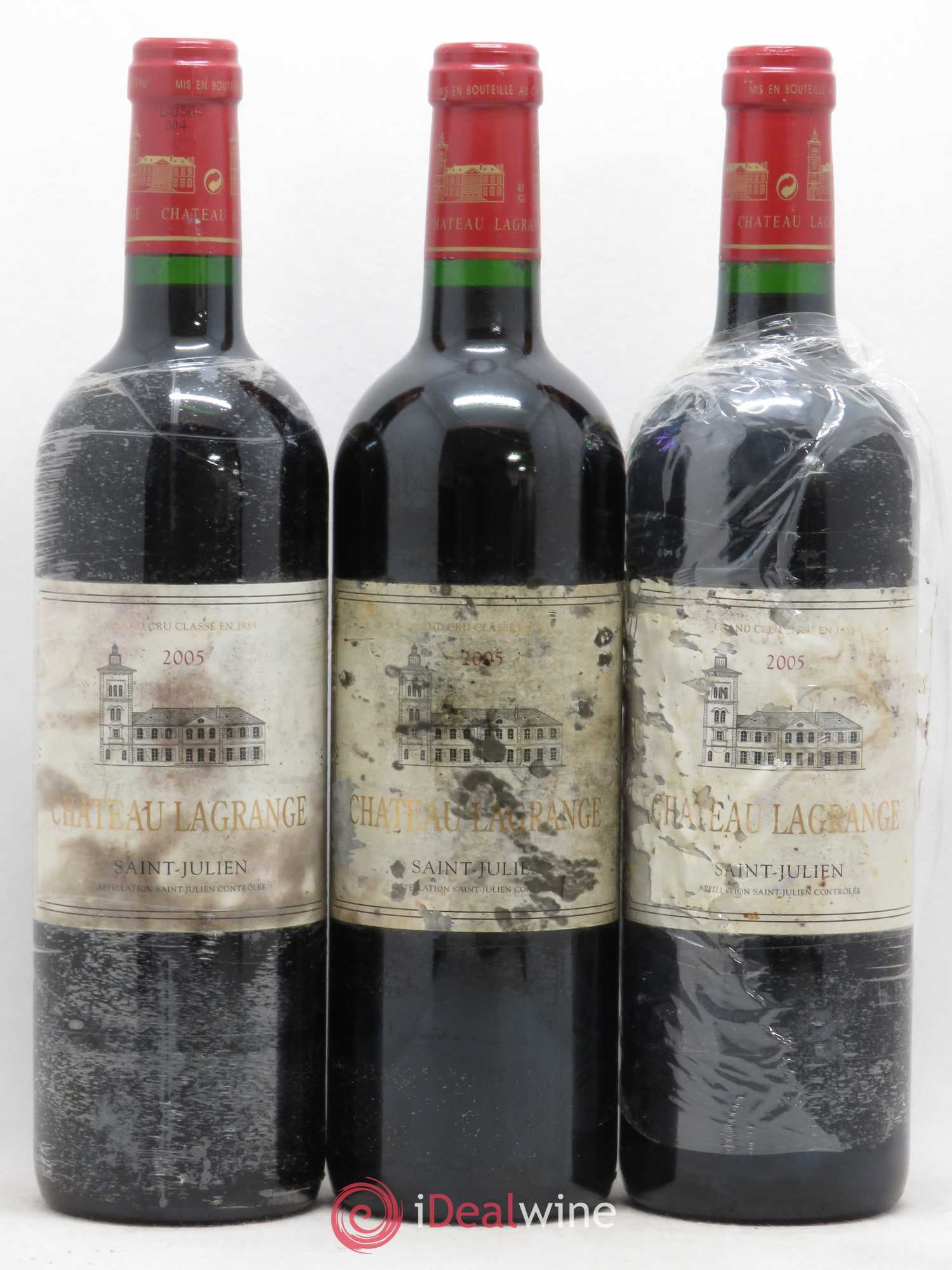 Château Lagrange 3ème Grand Cru Classé 2005 - Lot de 3 bouteilles - 0