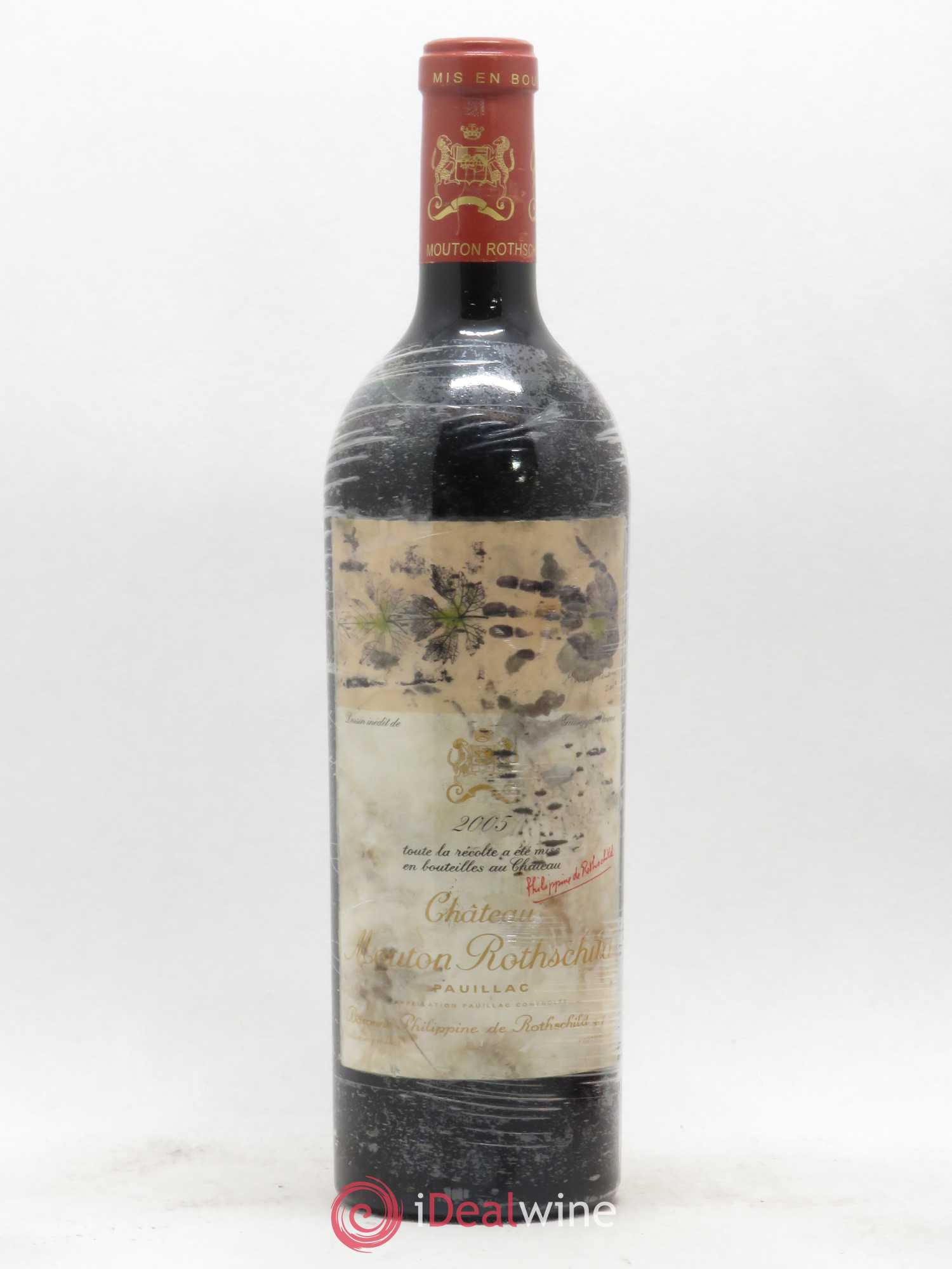 Château Mouton Rothschild 1er Grand Cru Classé 2005 - Lot de 1 bouteille - 0