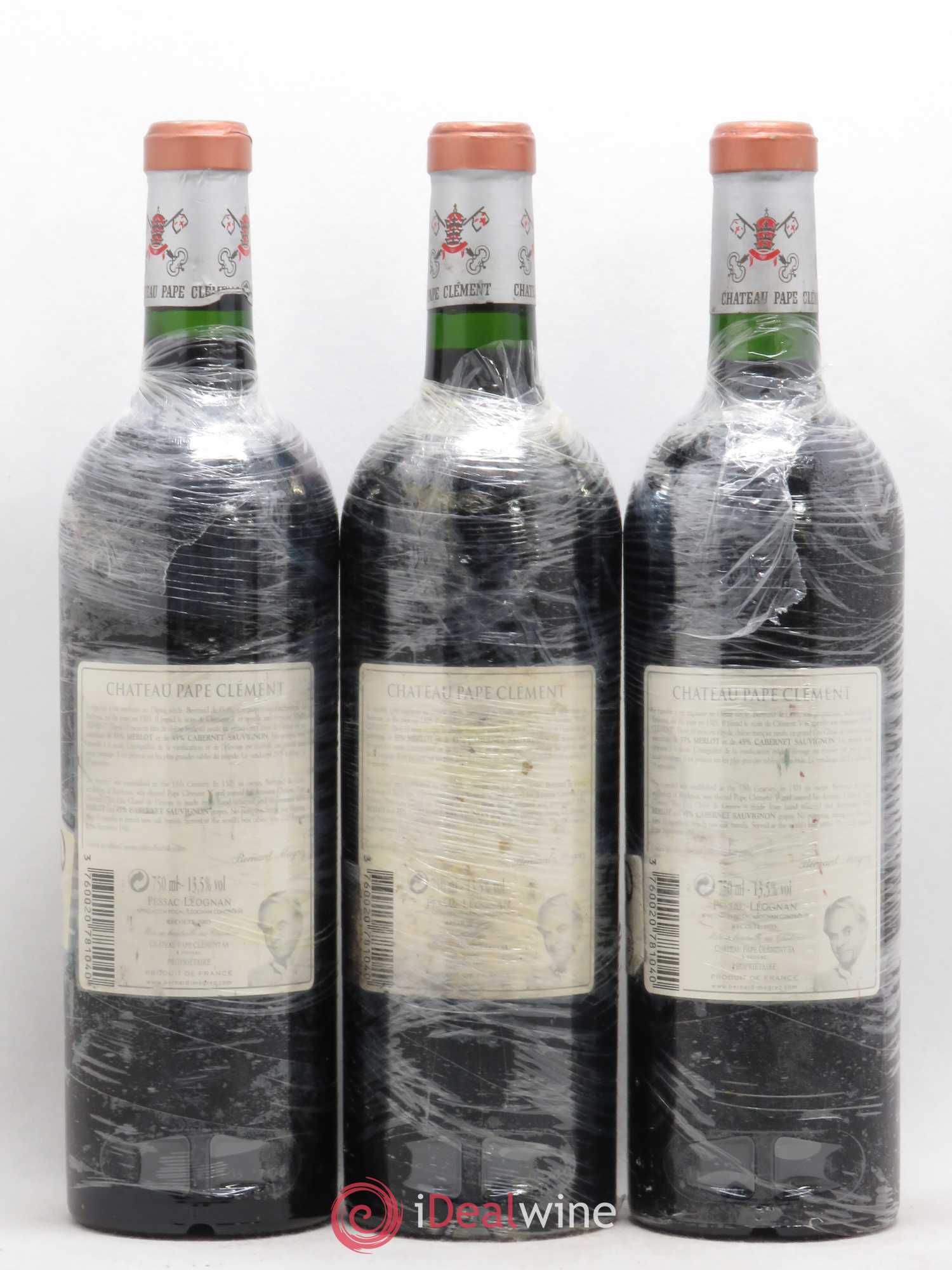 Château Pape Clément Cru Classé de Graves 2005 - Lot de 3 bouteilles - 1