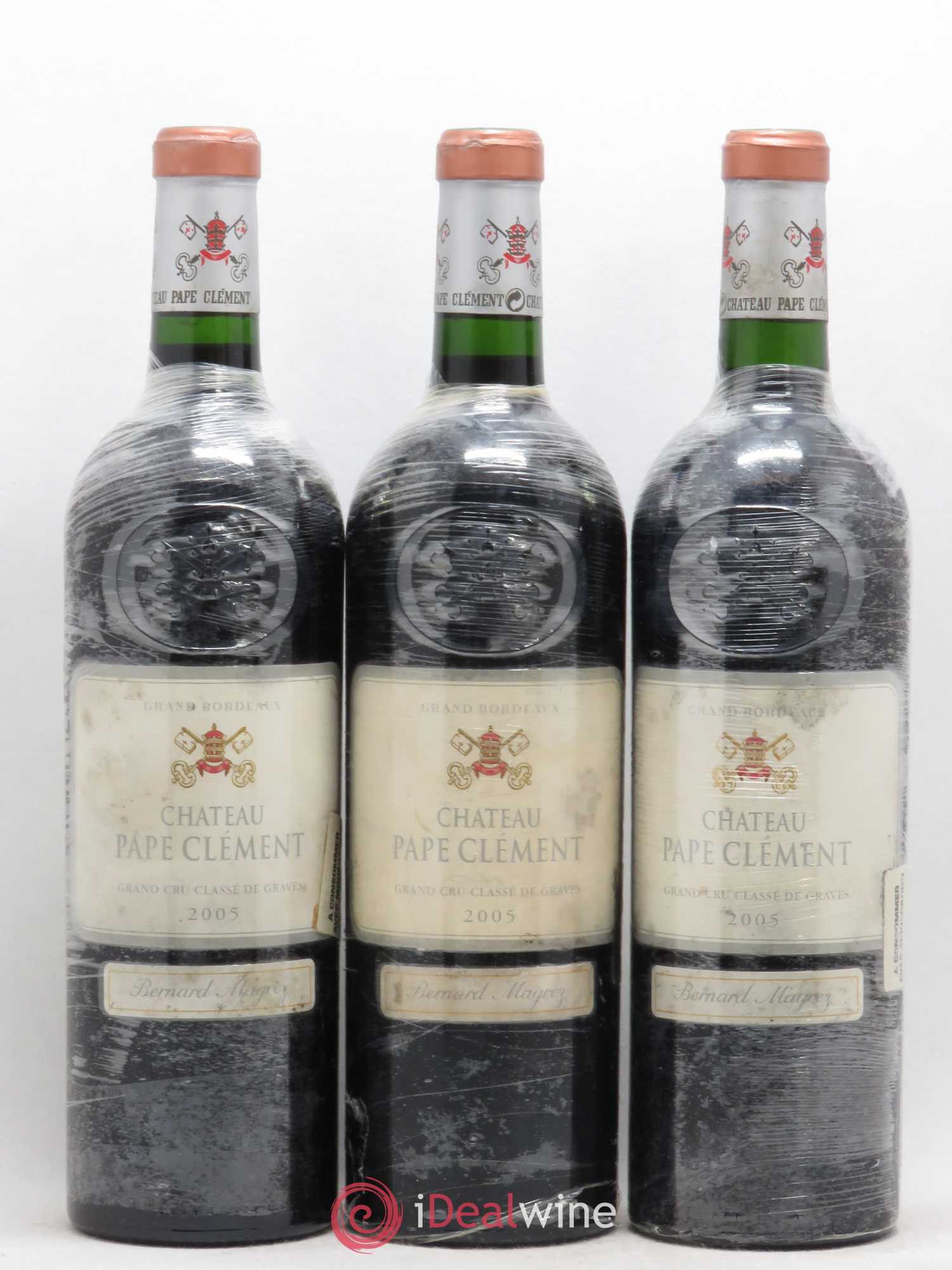 Château Pape Clément Cru Classé de Graves 2005 - Lot de 3 bouteilles - 0
