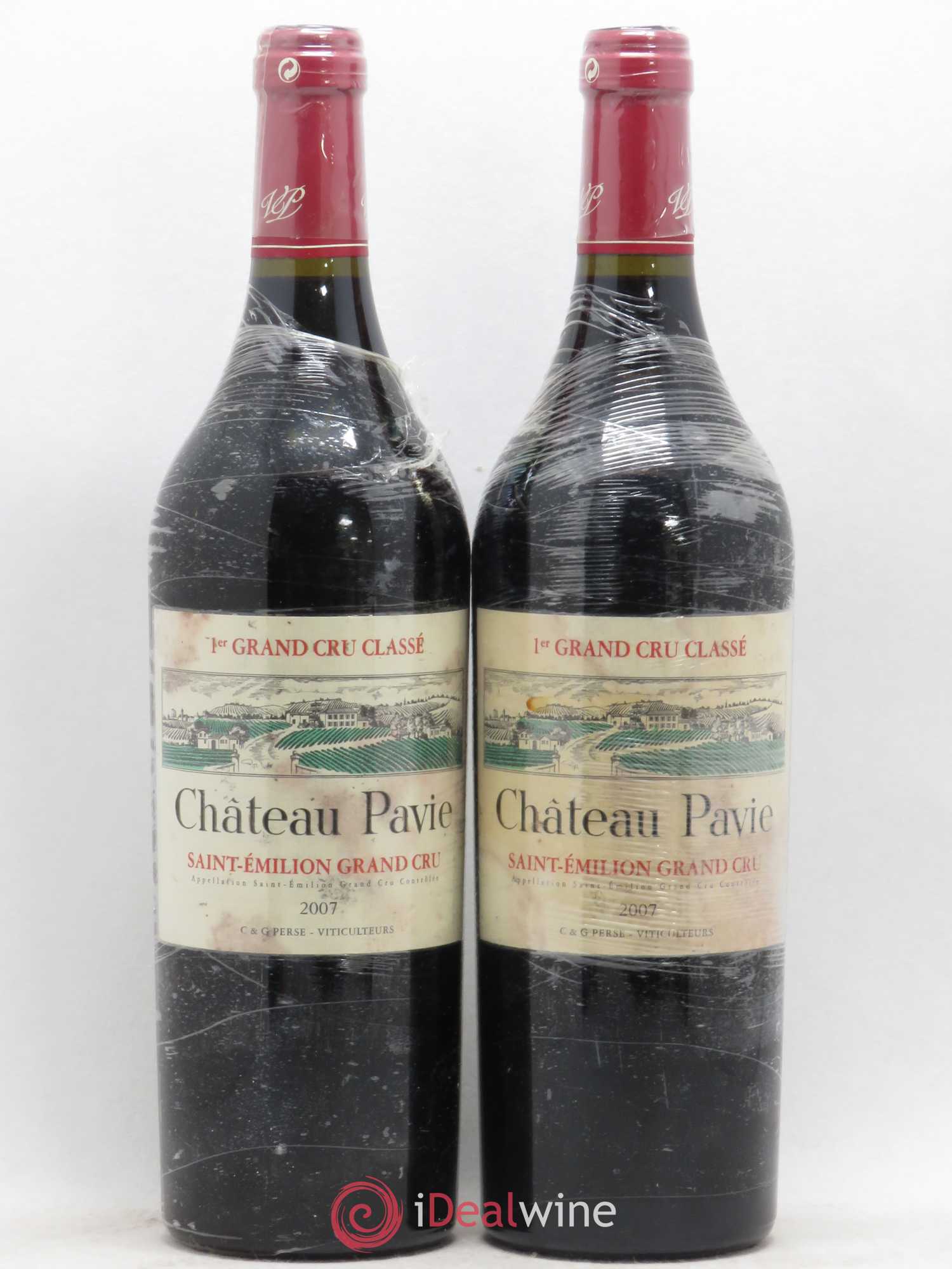 Château Pavie 1er Grand Cru Classé A 2007 - Lot de 2 bouteilles - 0