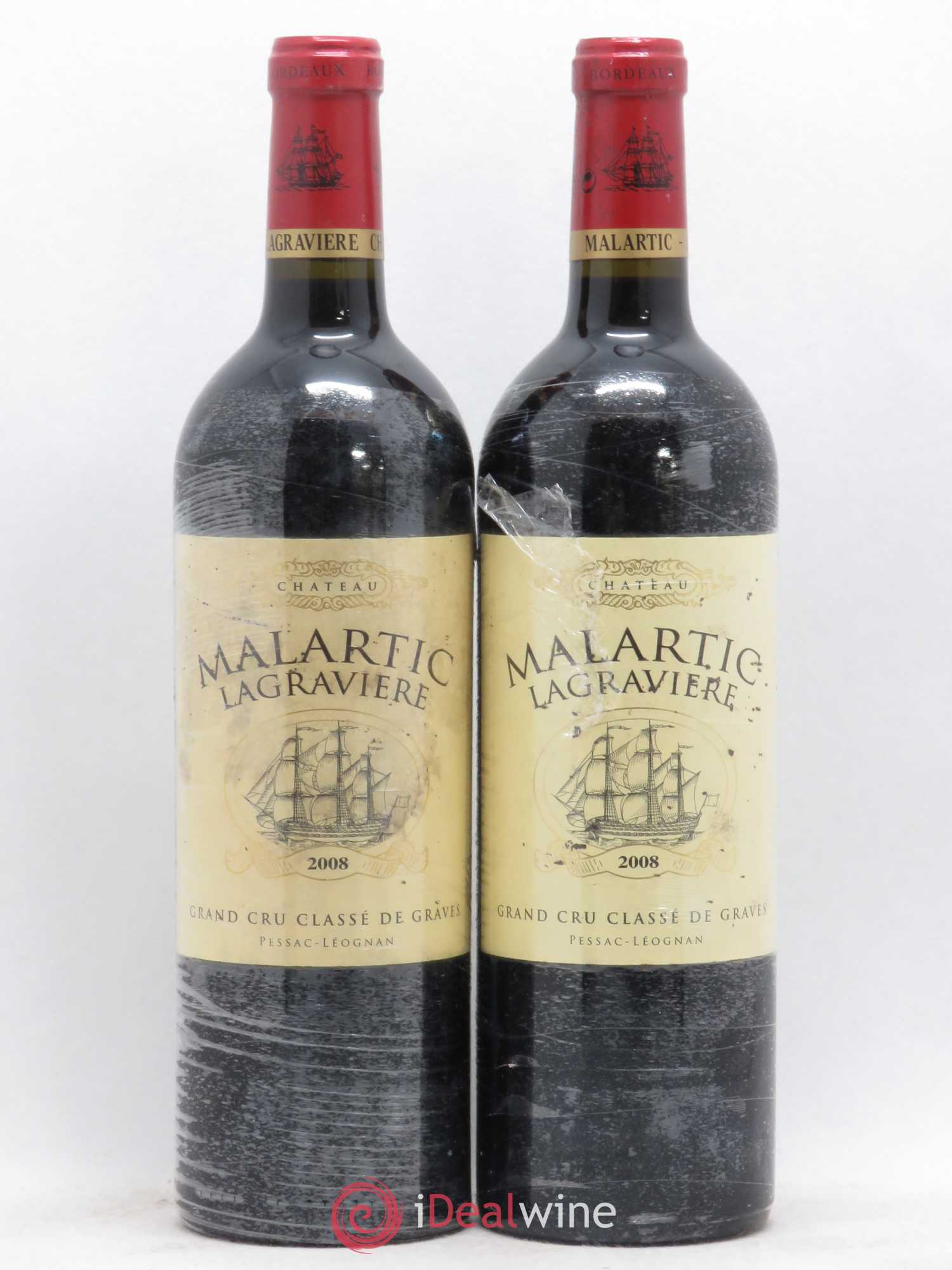 Château Malartic-Lagravière Cru Classé de Graves 2008 - Lot de 2 bouteilles - 0
