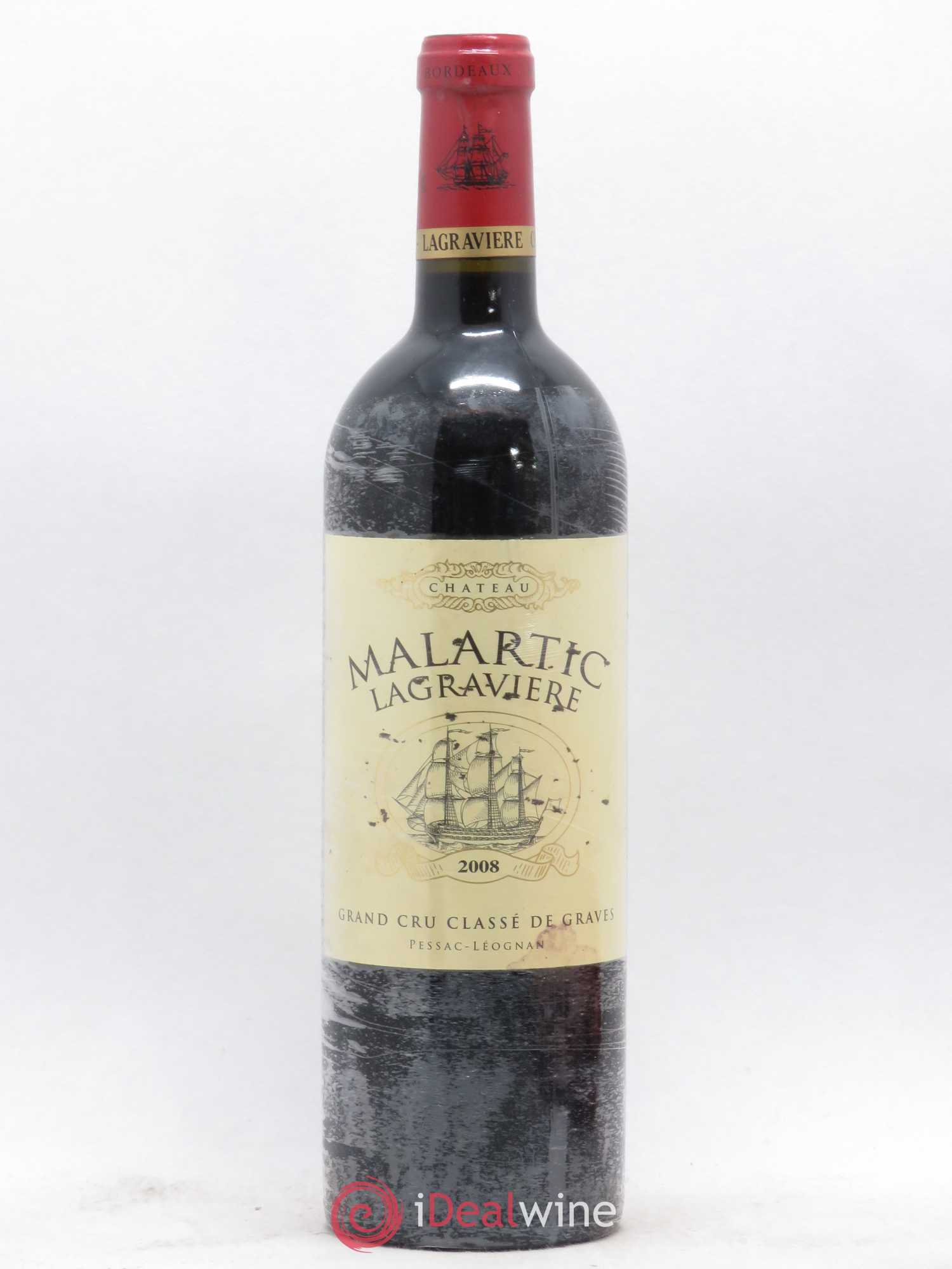 Château Malartic-Lagravière Cru Classé de Graves 2008 - Lot de 1 bouteille - 0