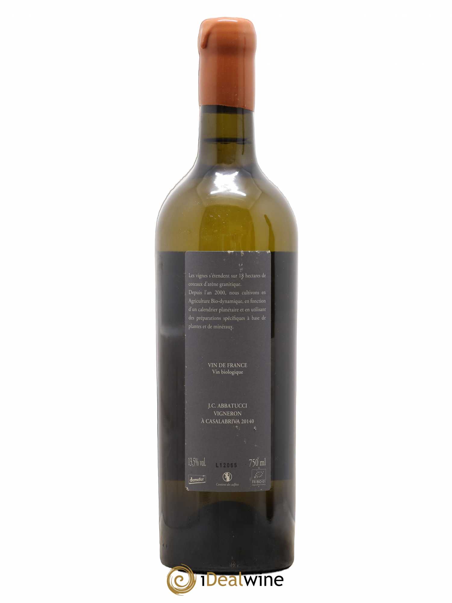 Vin de France Diplomate d'Empire Comte Abbatucci (Domaine) 2012 - Lot de 1 bouteille - 1