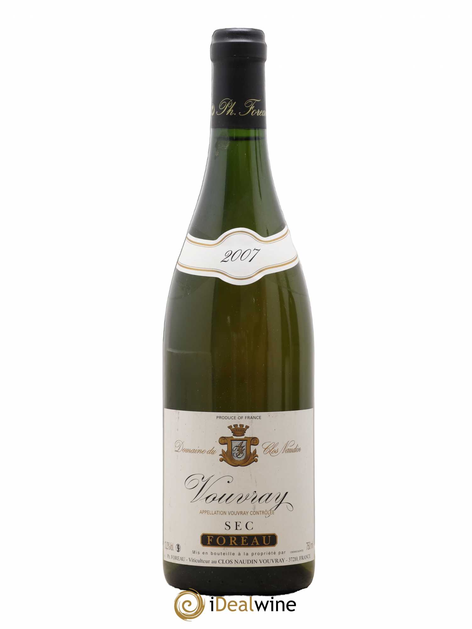Vouvray Sec Clos Naudin - Philippe Foreau 2007 - Lot de 1 bouteille - 0