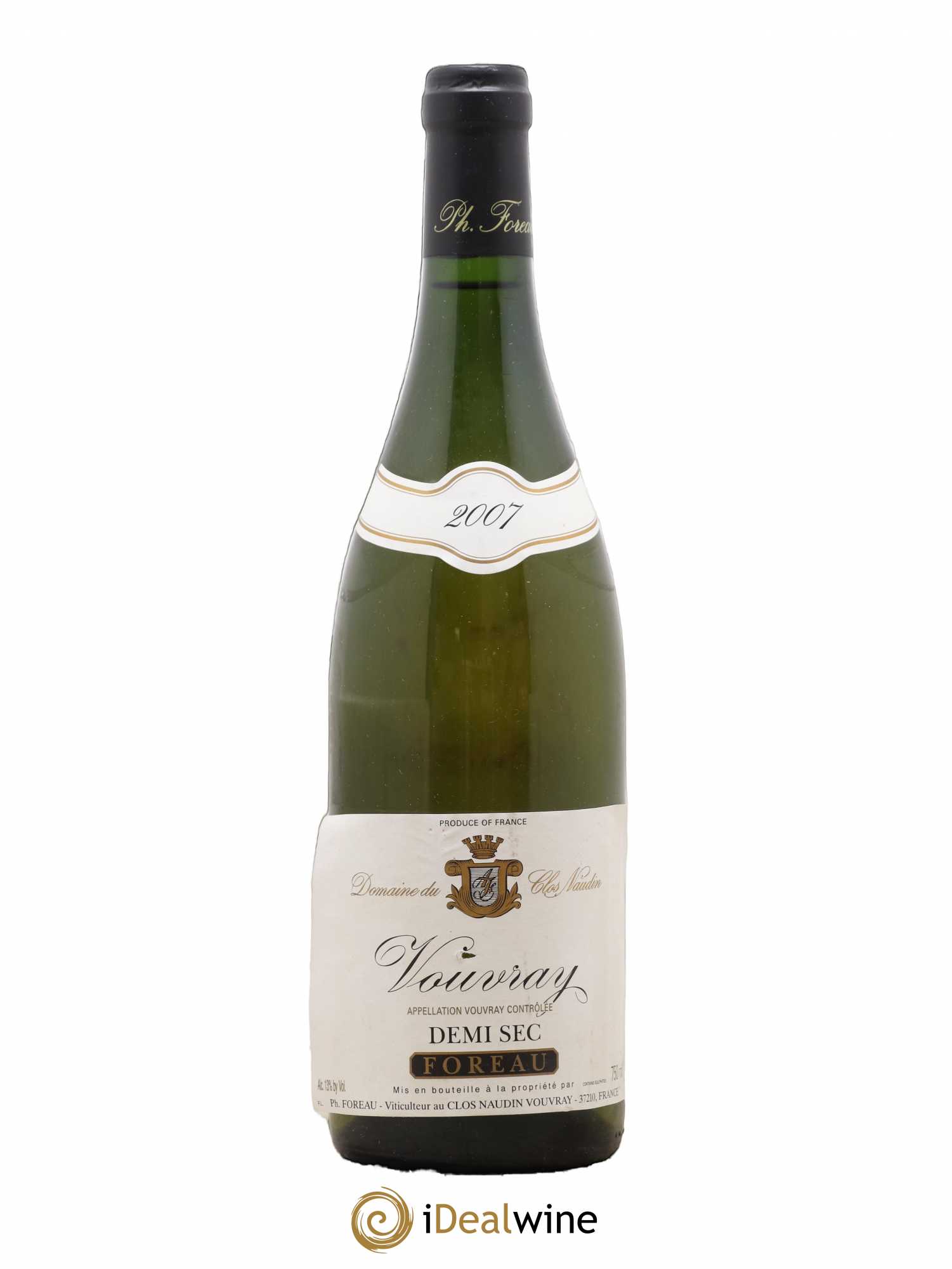 Vouvray Demi-Sec Clos Naudin - Philippe Foreau 2007 - Lot de 1 bouteille - 0