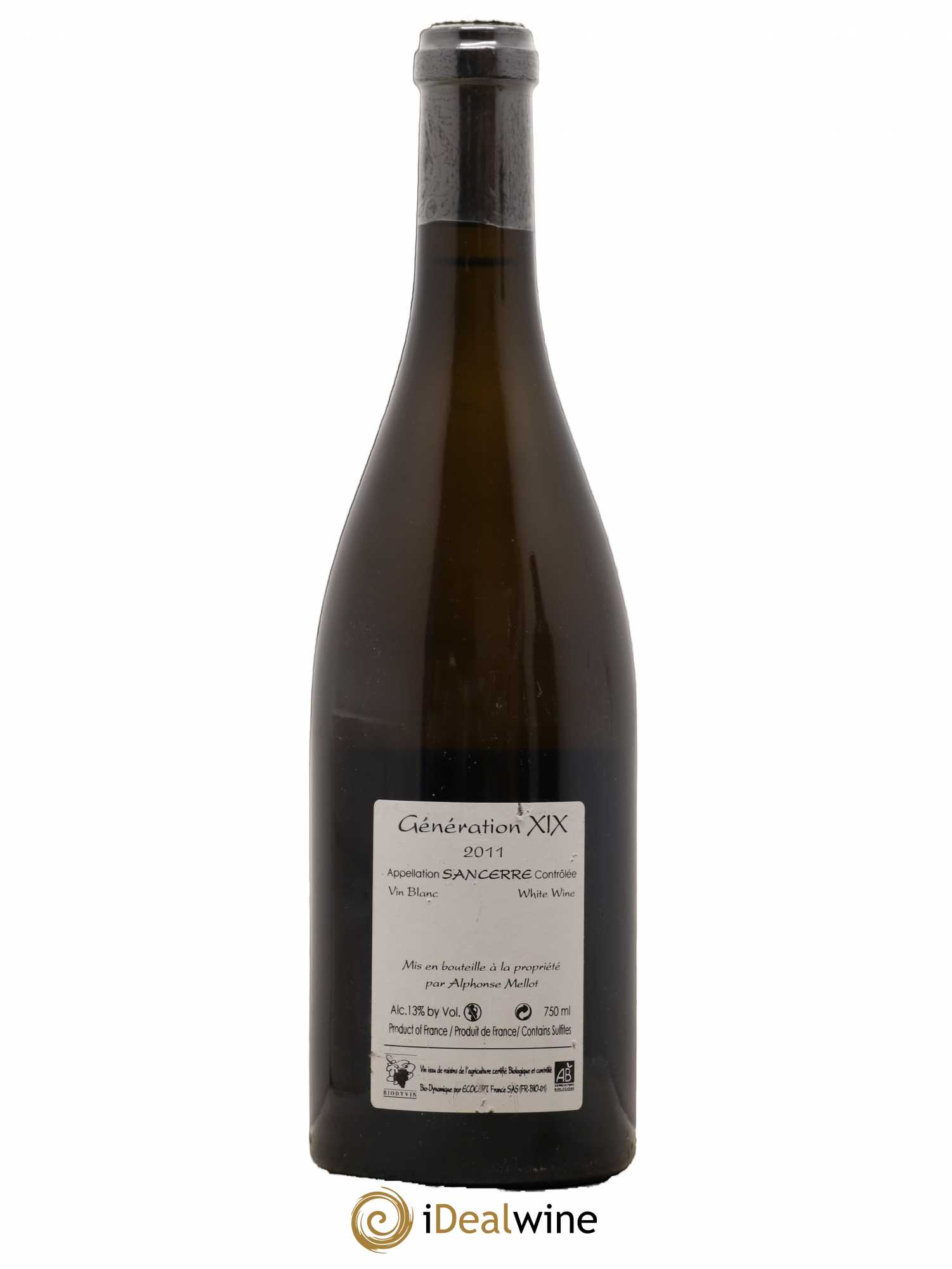 Sancerre Génération XIX Alphonse Mellot 2011 - Lot de 1 bouteille - 1