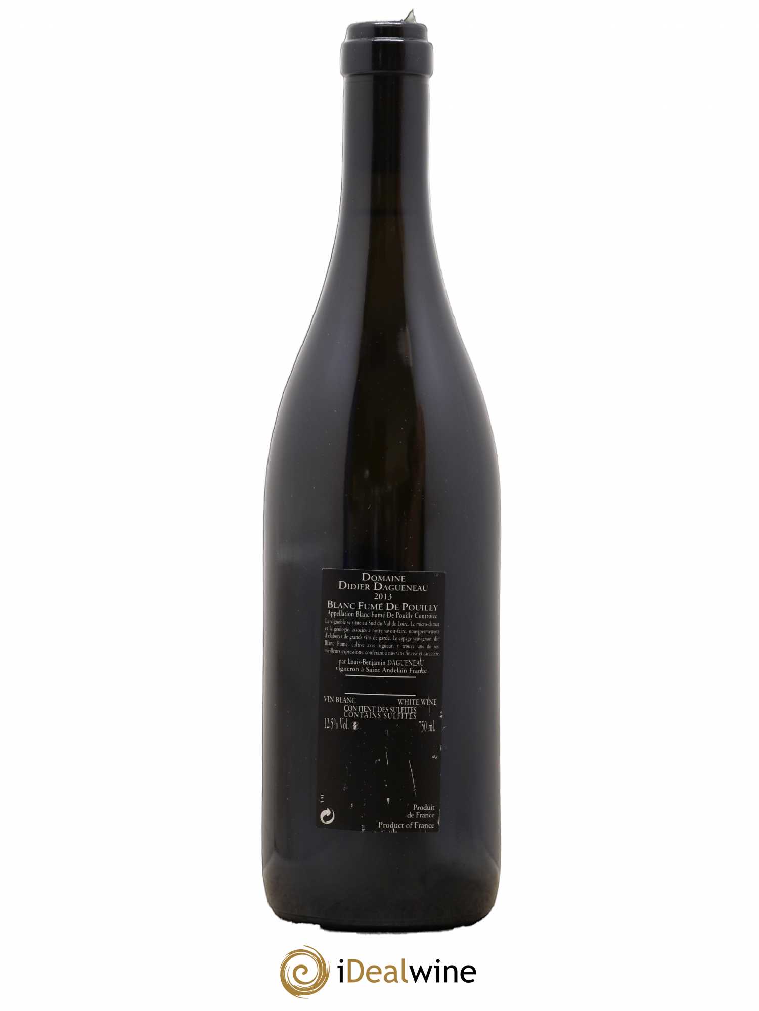Vin de France (anciennement Pouilly-Fumé) Silex Dagueneau (Domaine Didier - Louis-Benjamin) 2013 - Lot de 1 bouteille - 1