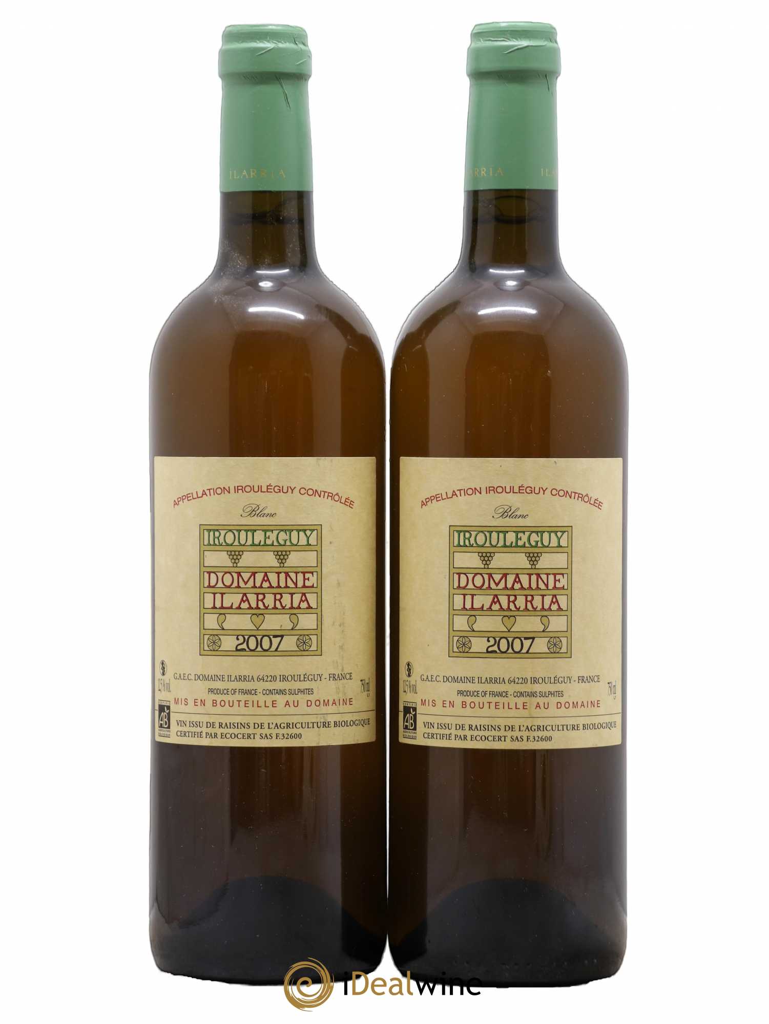 Sud-Ouest Irouleguy Domaine Ilarria 2007 - Posten von 2 Flaschen - 0