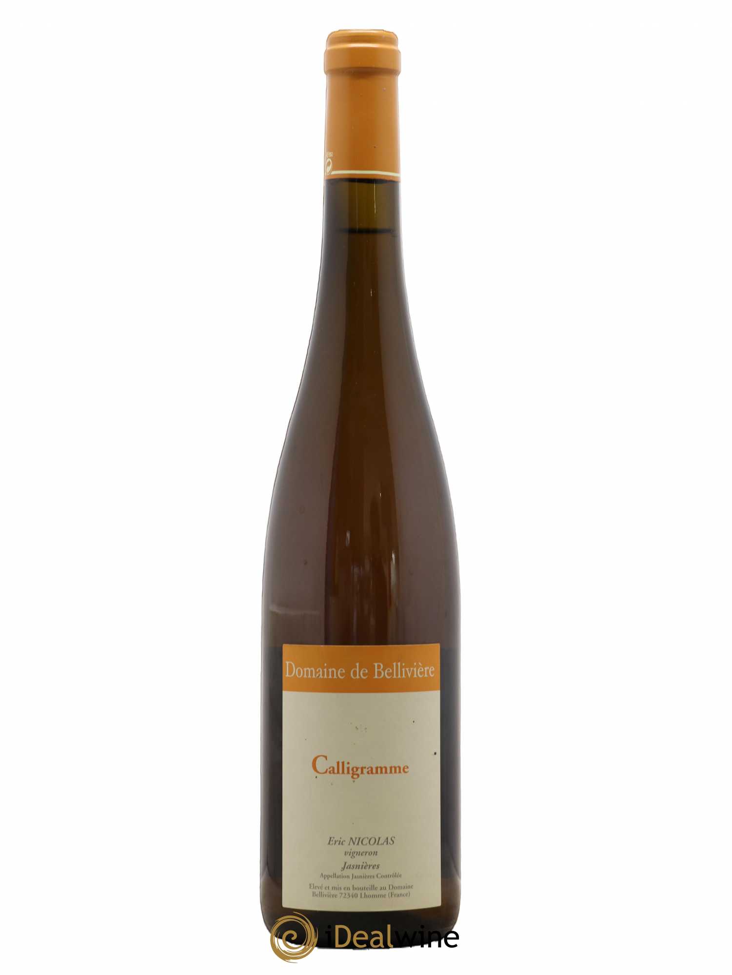 Jasnières Calligramme Domaine de Bellivière 2006 - Lot de 1 bouteille - 0