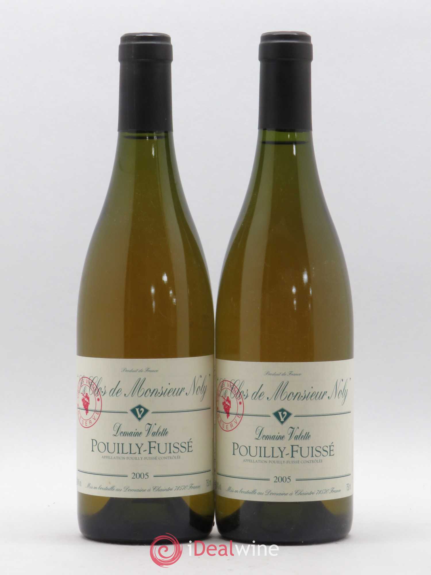 Pouilly-Fuissé Clos de Monsieur Noly Vieilles Vignes Valette (Domaine) 2005 - Lot de 2 bouteilles - 0