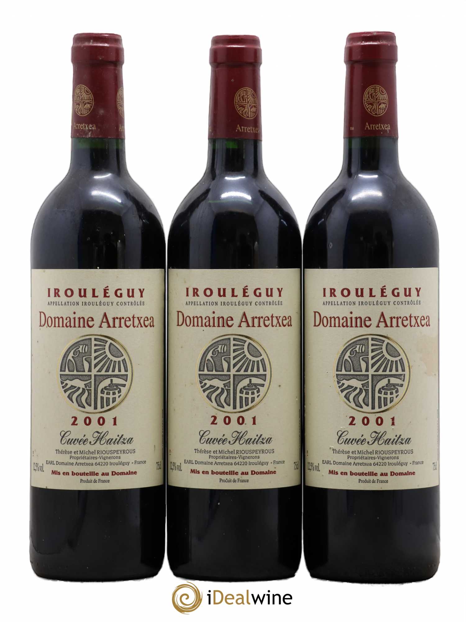 Irouléguy Cuvée Haitza Arretxea (Domaine) 2001 - Lot de 3 bouteilles - 0